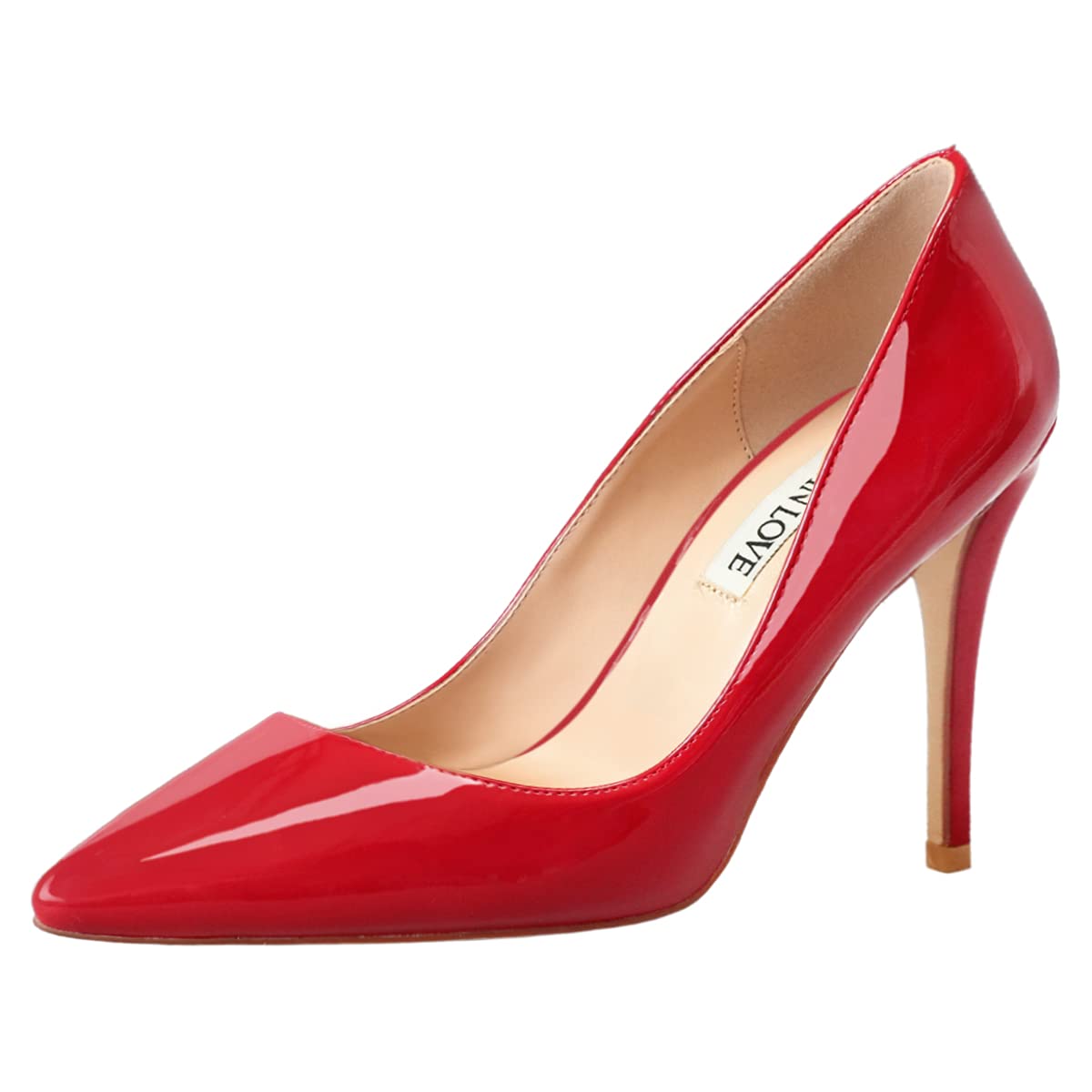 JOY IN LOVE Women's Pointed Toe Pumps - Medium Heel Dress Shoes for Work, Party & Wedding | Comfortable Stiletto Heels for Professional & Formal Occasions