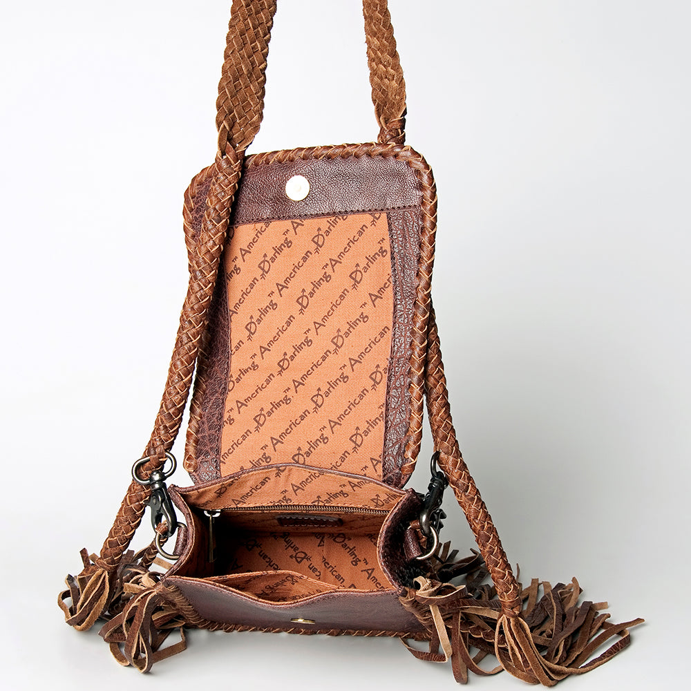 ADBGZ503 Genuine Leather Women's Western Handbag Purse - American Darling Fashion Accessory for Casual Outings & Cowgirl Style
