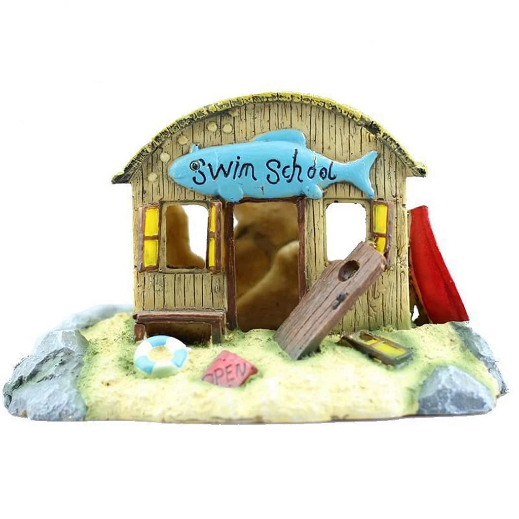 UXZDX Natural Wooden Aquarium House Decor - Fish Tank Ornament, Shrimp Shelter & Aquascaping Accessories for Freshwater & Saltwater Tanks | Perfect for Betta Fish, Guppies, and Tropical Fish Habitats
