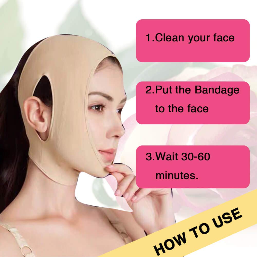 Reusable Chin Slimming Strap - Face Lift Tape for V-Line Jawline Shaping & Double Chin Reduction | Anti-Snoring Solution for Men & Women | Perfect for Night Use, Workouts, and Daily Beauty Routine