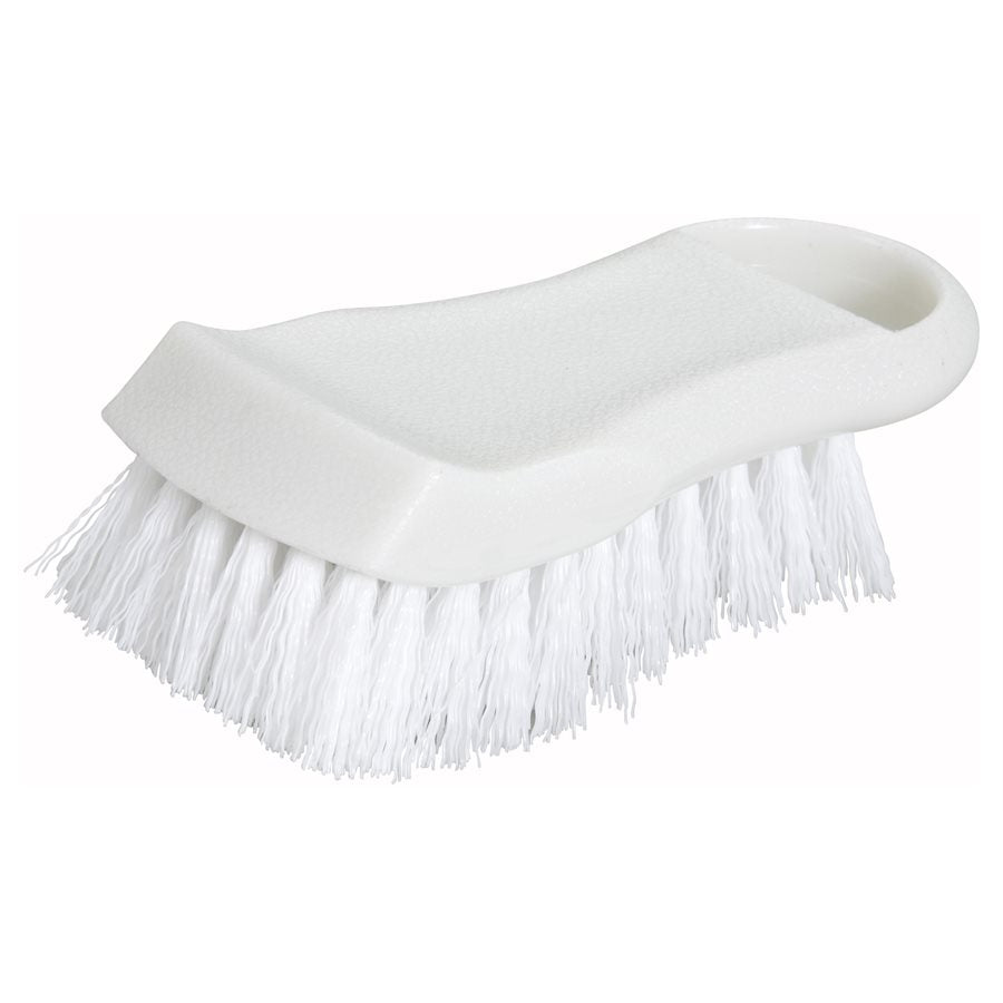 Winco White Cutting Board Brush - Heavy Duty Kitchen Scrubber for Cleaning Cutting Boards, Dishes & Utensils - Dishwasher Safe & Durable - Perfect for Home & Restaurant Use