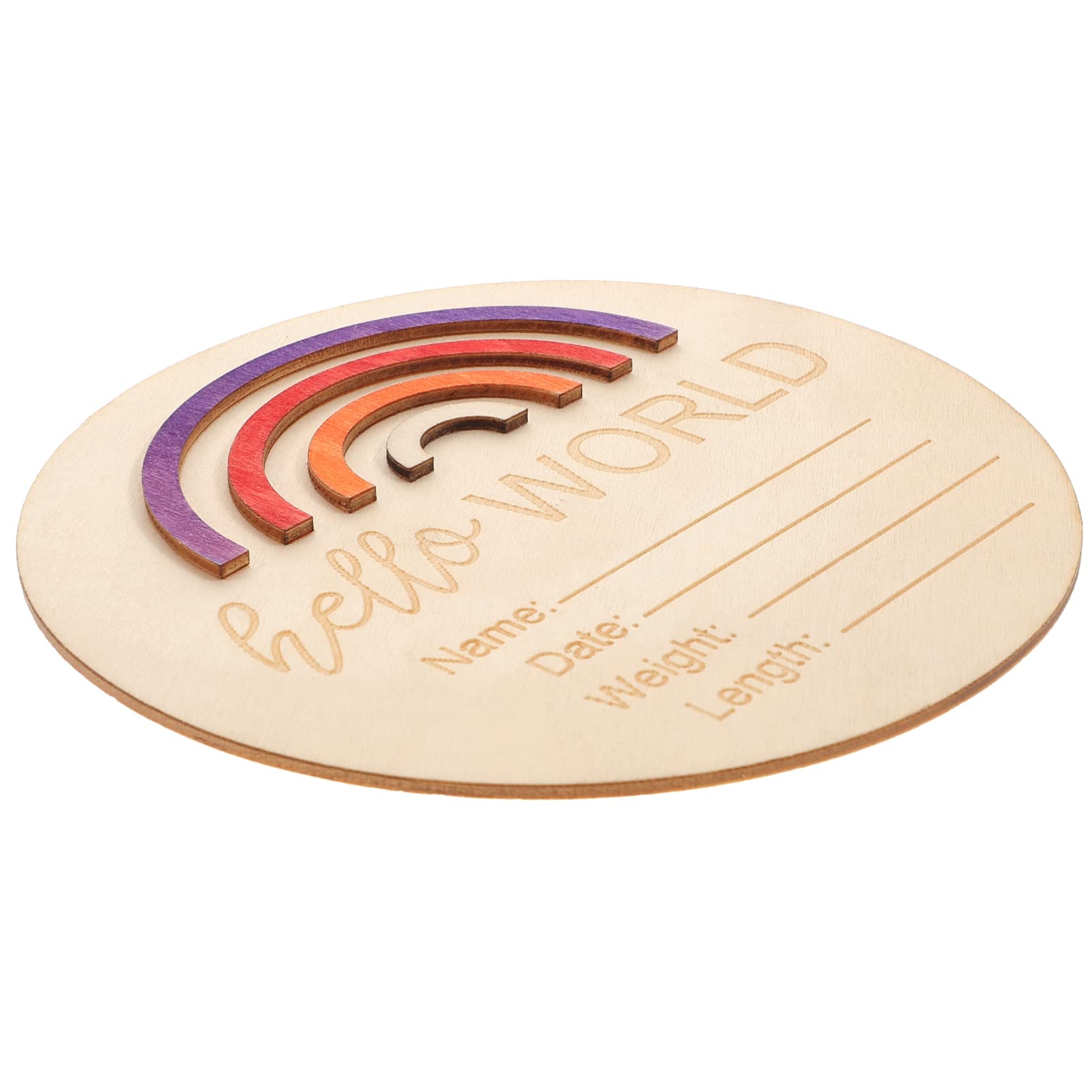 VICASKY Rainbow Milestone Cards & Pregnancy Announcement Sign - Wooden Baby Photo Props for Newborn, Gender Reveal & First Birthday - Perfect for Baby Showers, Nursery Decor & Monthly Milestone Photos