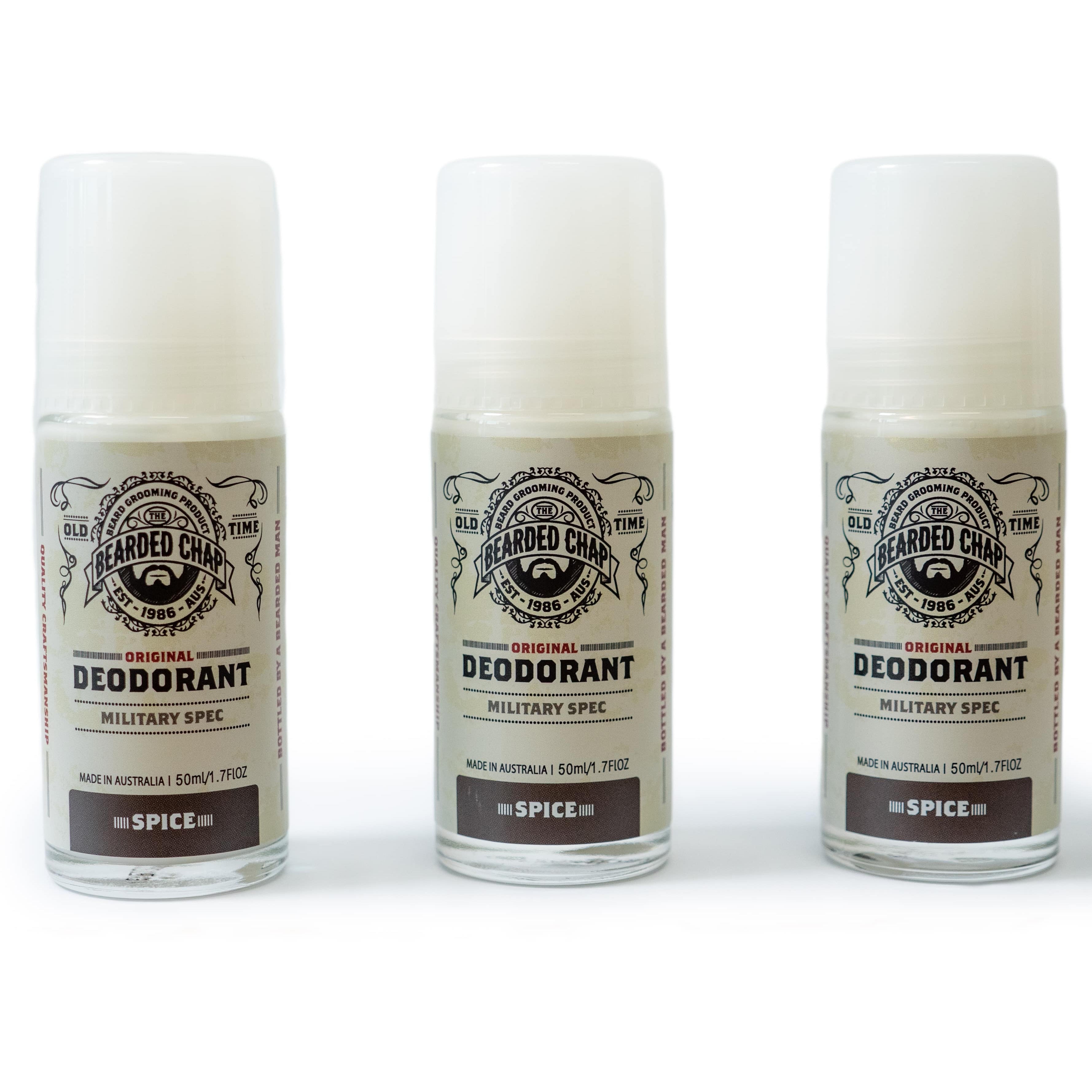 Natural Roll On Deodorant 3 Pack for Women & Men - Aluminum Free, Long Lasting Protection - Perfect for Gym, Work & Daily Freshness