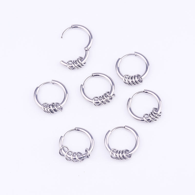 18K Gold Plated Surgical Steel Cartilage Hoop Earrings - Minimalist Bead Design | HSEC1805 | Perfect for Everyday Wear, Parties & Gifting