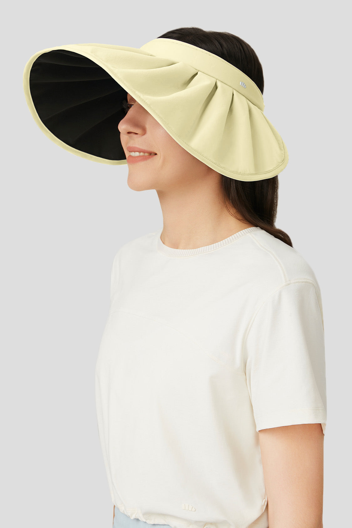 Yuni Women's UPF50+ Sun Hat - Wide Brim Shell Beach Hat for Summer Outdoor Activities, Travel, and Gardening