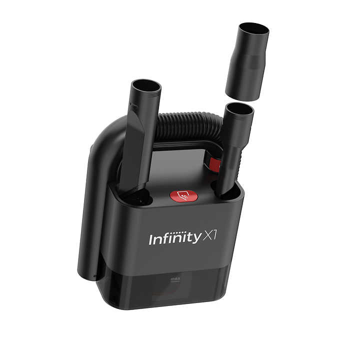 Infinity X1 20V Cordless Car Vacuum Cleaner - Powerful Handheld Auto Vacuum for Car Detailing, Home & Office Use - Quick Clean Pet Hair, Dust & Debris from Cars, Furniture & Tight Spaces