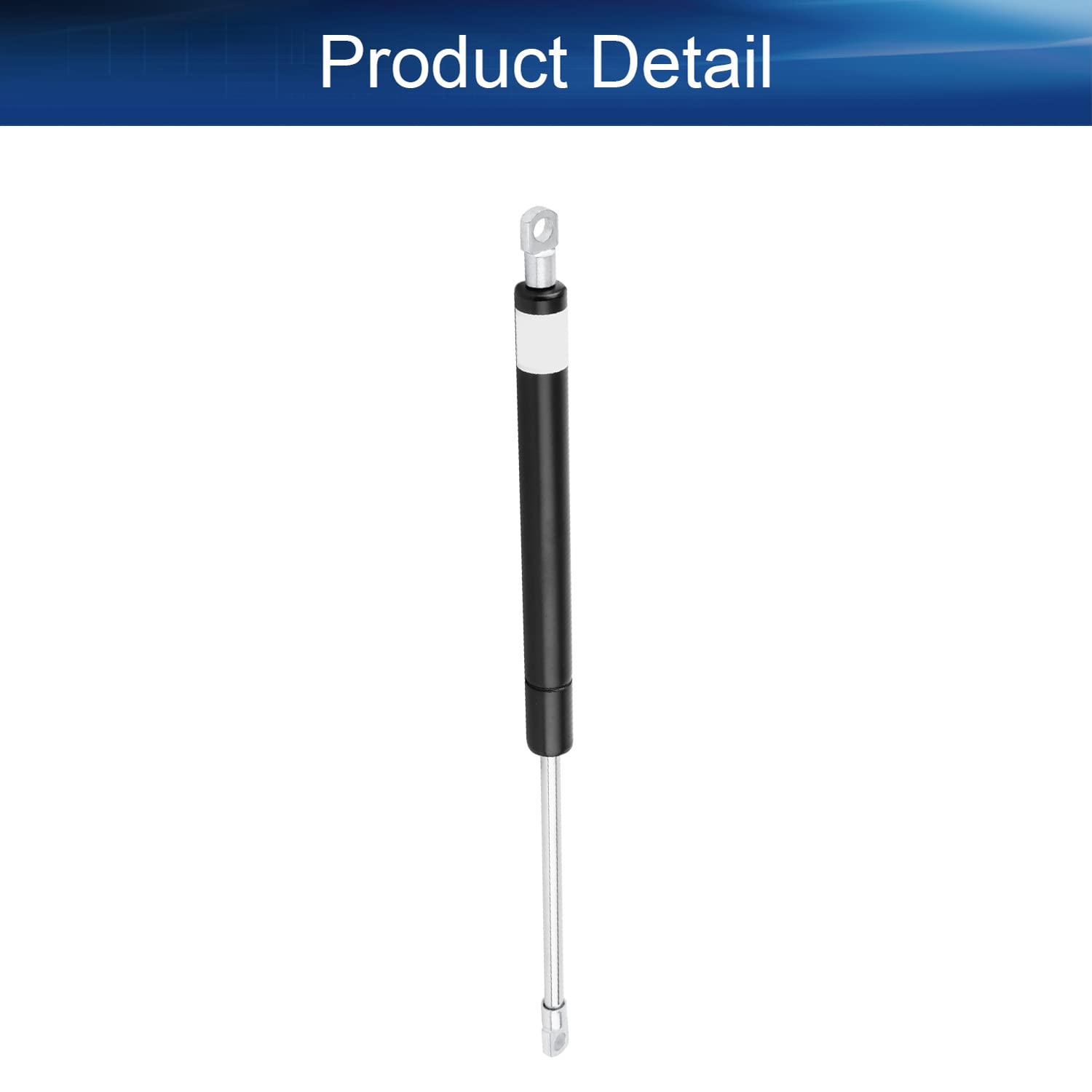 Yinpecly 1PCS Adjustable Gas Spring Rod - 5.12 Inch Flat Head Joint Gas Shock Strut for DIY Window, Floor Hatch, Trap Door & Toolbox Lid - Heavy Duty Black Gas Spring for Home Renovation & Furniture Upgrades