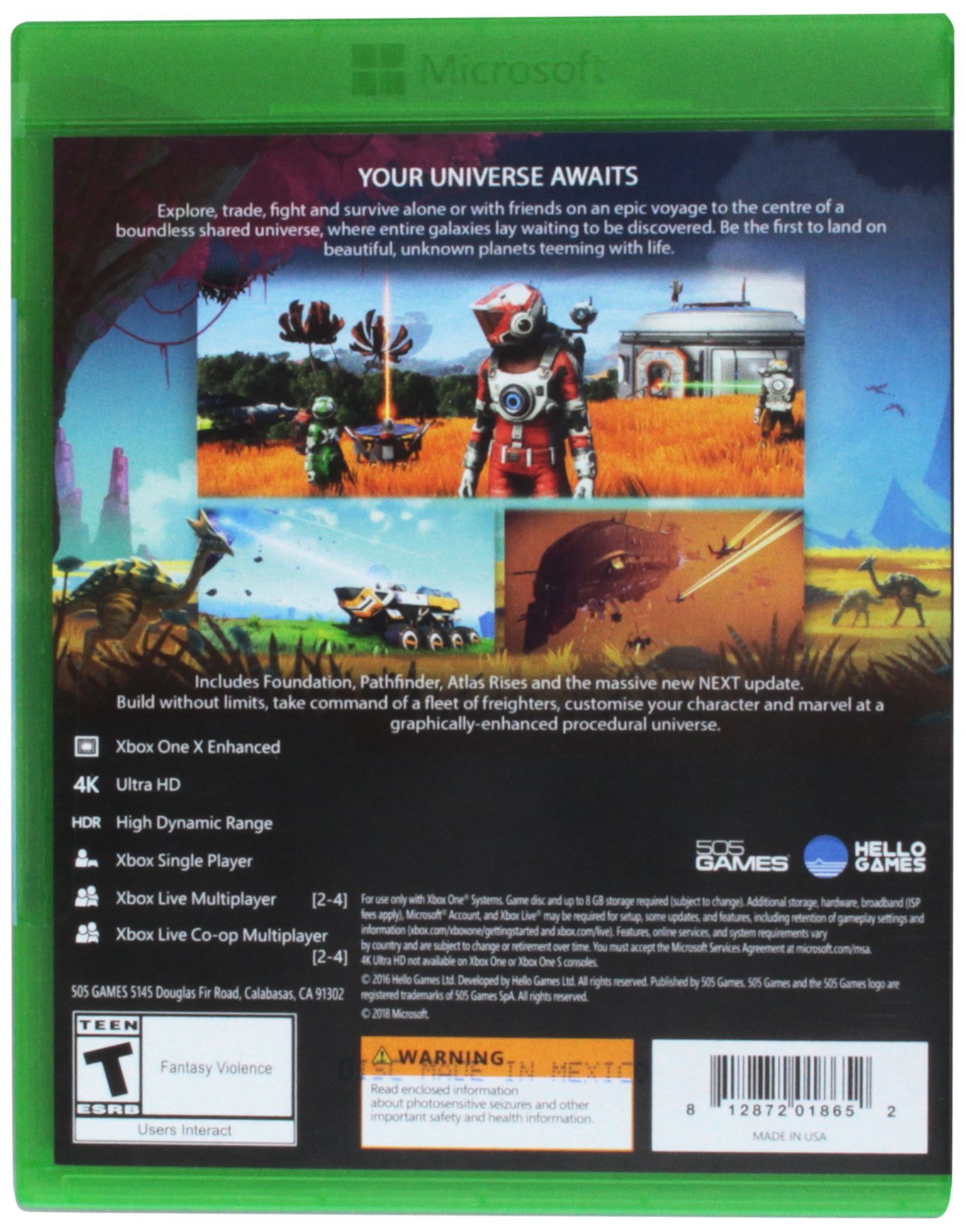 No Man's Sky - Xbox One Game | Explore Infinite Planets & Space Adventures - Perfect for Sci-Fi Fans & Open-World Gamers