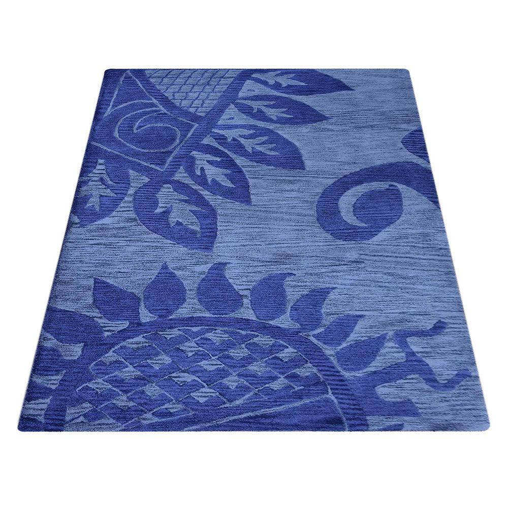 Hand Tufted Wool Area Rug - Soft & Durable Non-Slip Living Room Carpet - Perfect for Bedroom, Nursery, or Office Decor