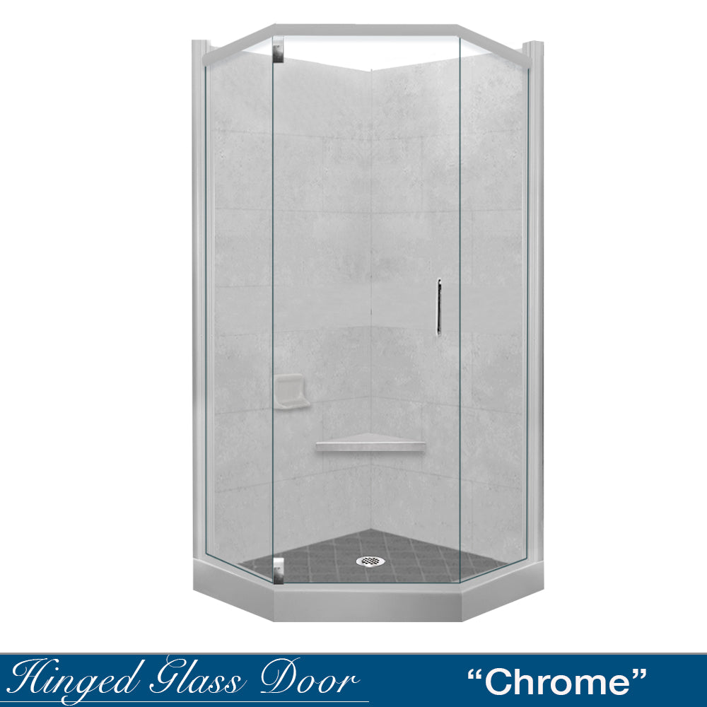 Premium Diamond Solid Portland Cement Neo Shower Enclosure Kit - Waterproof & Durable Bathroom Upgrade for Modern Homes