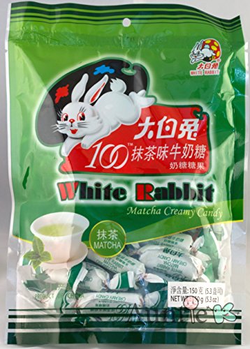 Premium White Rabbit Green Tea Matcha Milk Creamy Candy - 5.3 oz Pack | Authentic Asian Flavor | Perfect for Snacking, Gifts & Tea Pairings