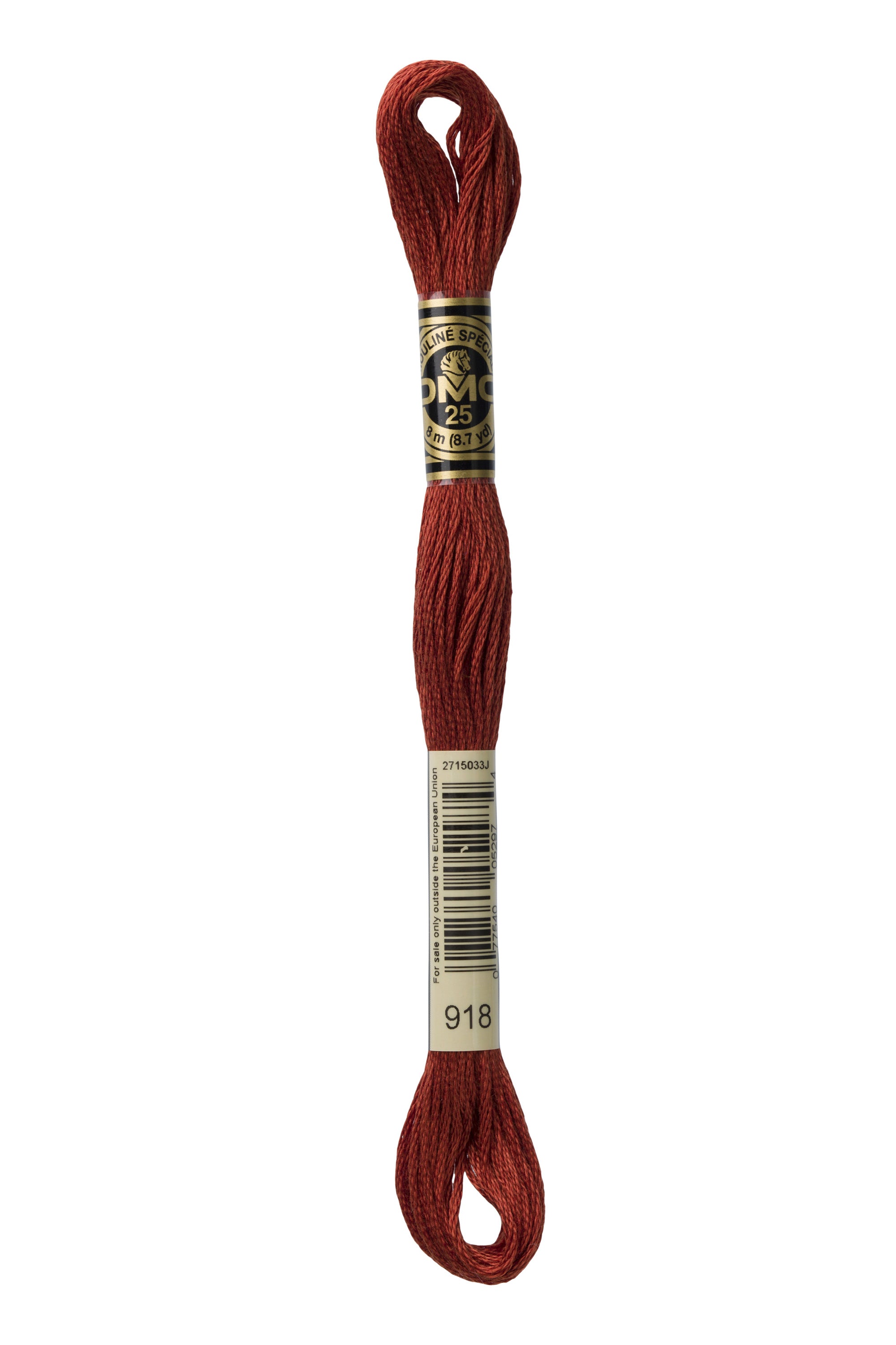 DMC 918 100% Cotton Embroidery Floss Thread - 6-Strand for Cross Stitch, Needlework & Hand Embroidery - Perfect for DIY Crafts, Scrapbooking & Home Decor Projects