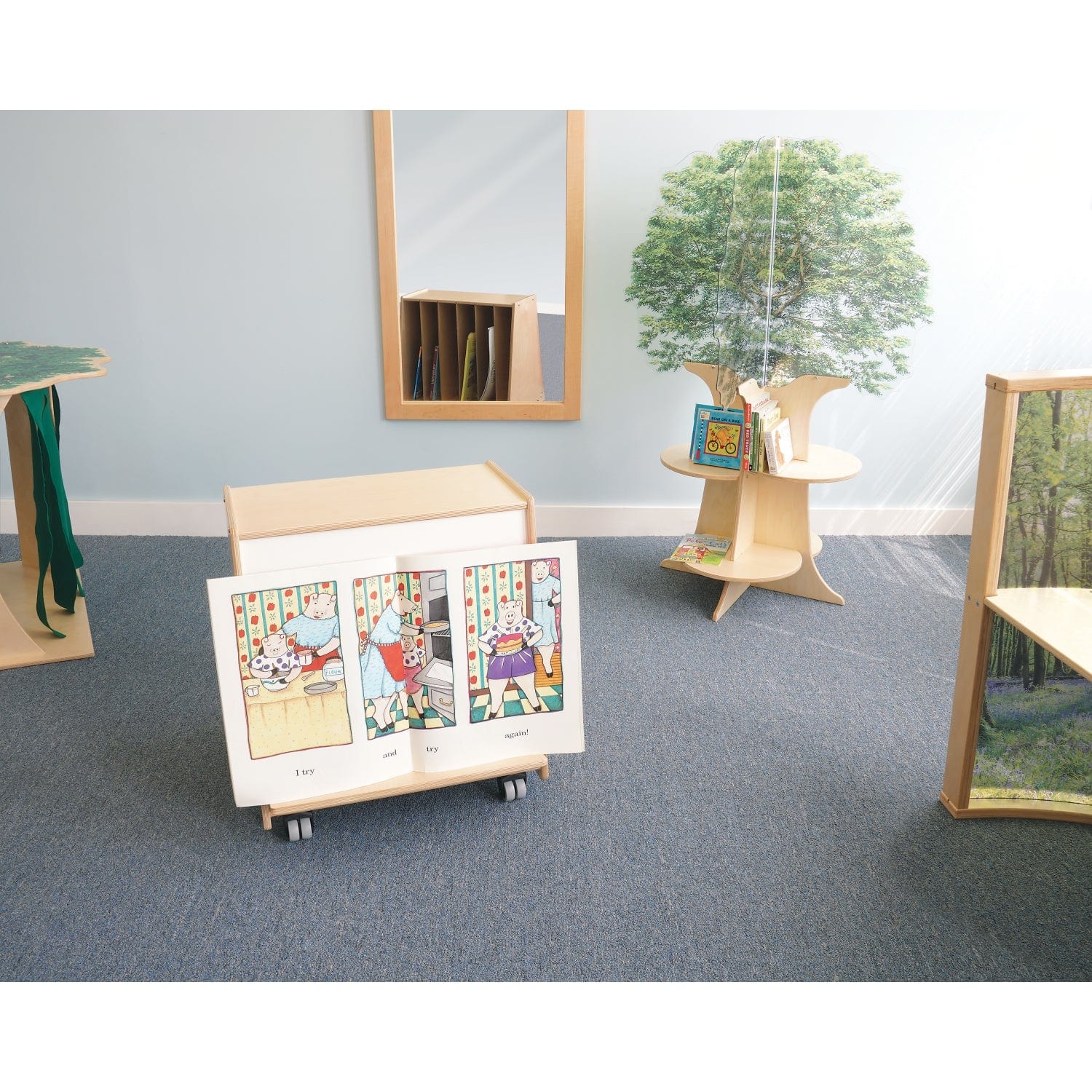 Best Big Book Display Stand for Toddlers - Durable Kids Bookshelf for Classroom & Home Learning - Perfect for Daycare, Nursery, and Playroom Organization