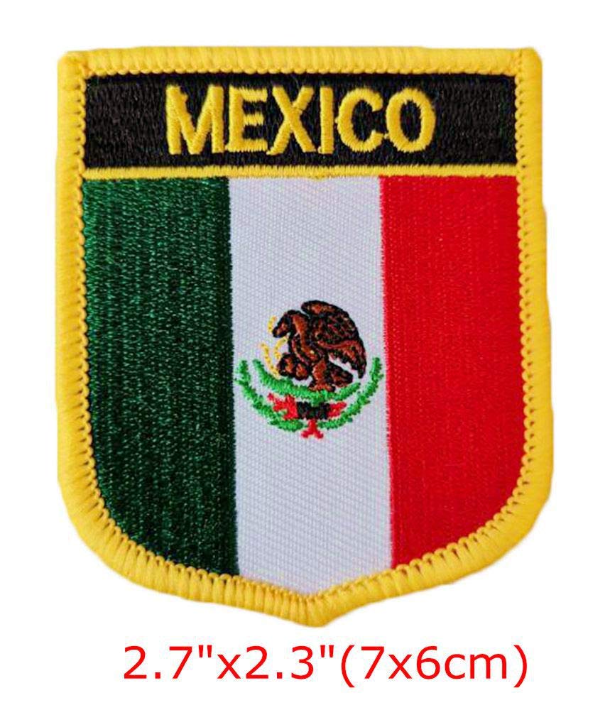 Tactical Patches for Mexico - Iron On & Sew On Military Morale Badges - Perfect for Vests, Backpacks, and Uniforms