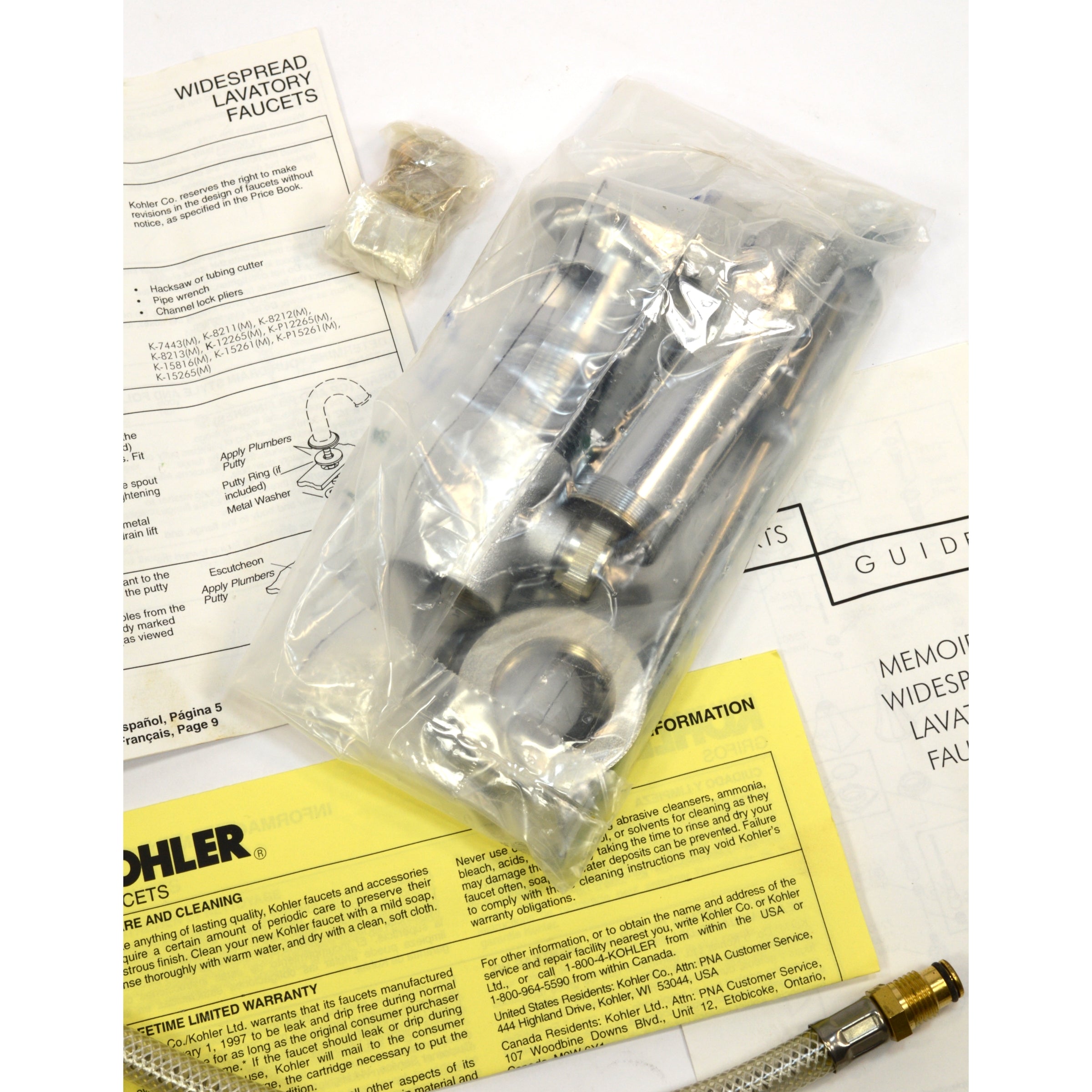 New in Box KOHLER MEMOIRS Widespread Lavatory Faucet 4