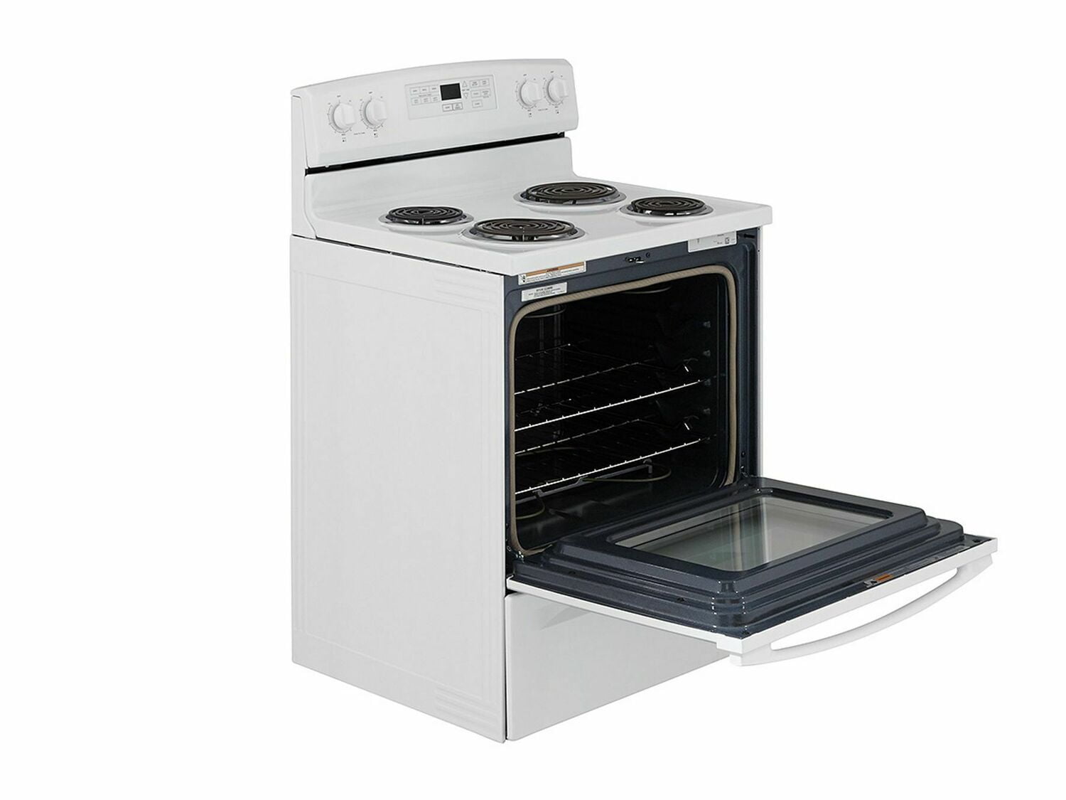 Amana ACR4503SFW 30 Inch White Electric Range with Self-Cleaning Option - Perfect for Modern Kitchens & Home Cooking