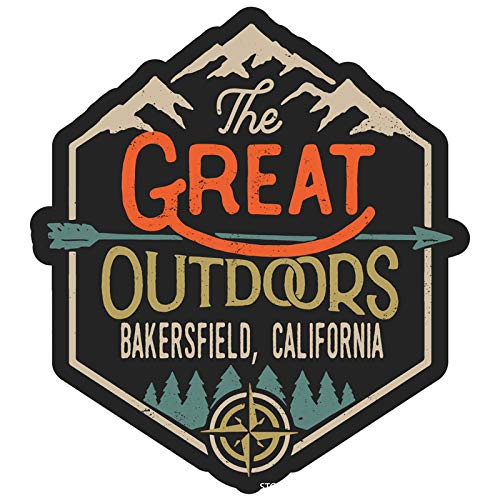 Bakersfield California The Great Outdoors 4-Inch Fridge Magnet - Perfect for Travel Souvenirs, Home Decor & Office Accessories