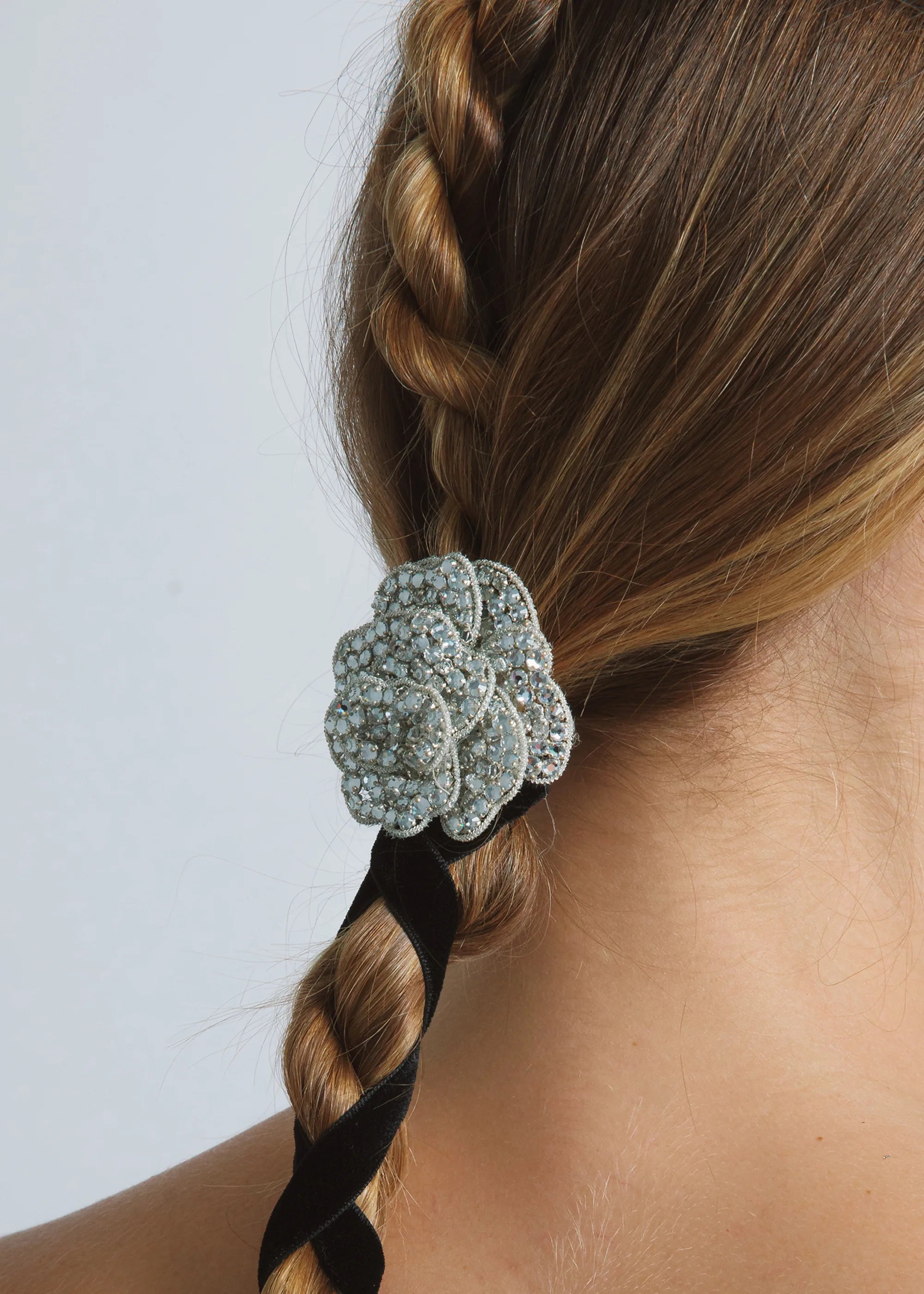 Gillian Barrette Crystal Hair Clip - Elegant Rhinestone Barrettes for Women & Girls - Perfect for Weddings, Parties & Special Occasions