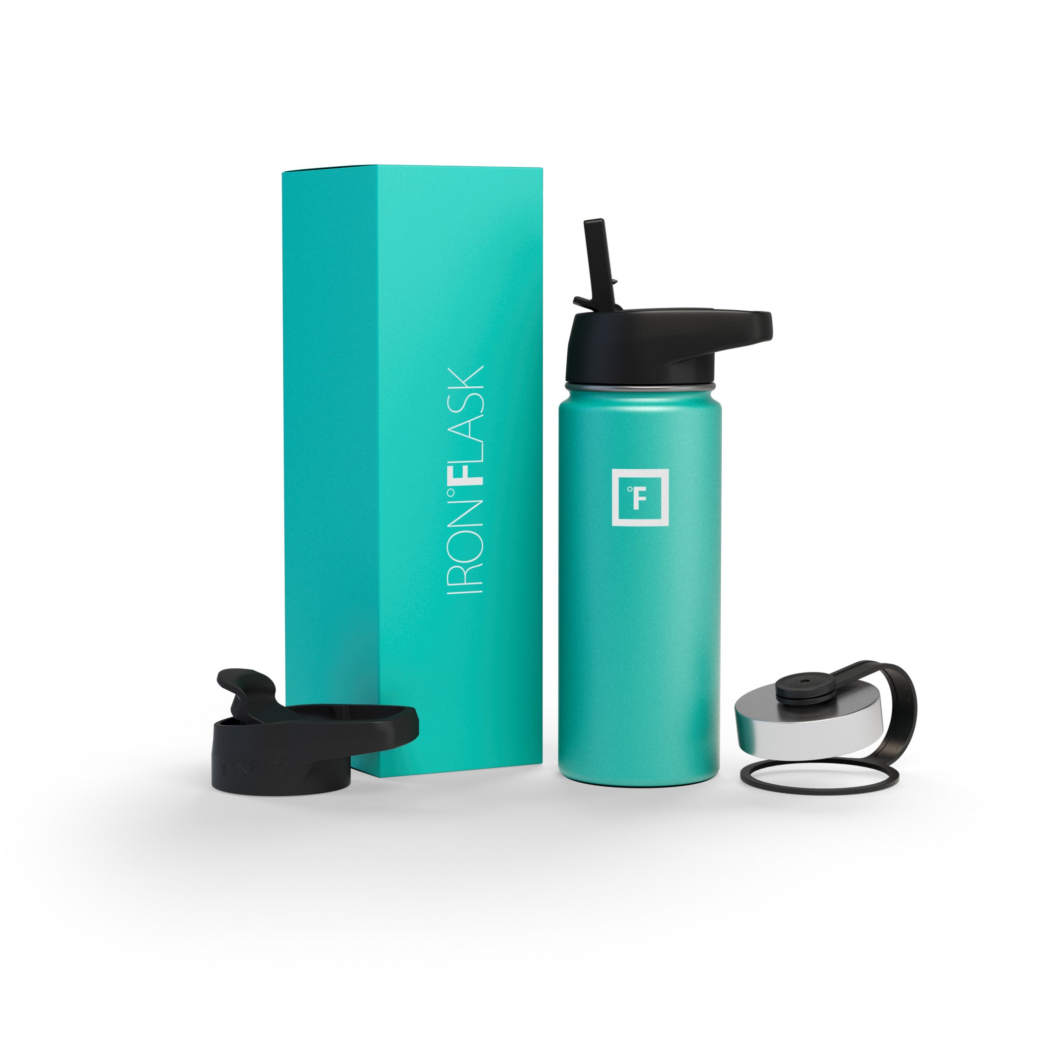 18 Oz Wide Mouth Water Bottle with Straw Lid - Leak Proof & BPA Free - Perfect for Gym, Hiking, Travel & Everyday Hydration