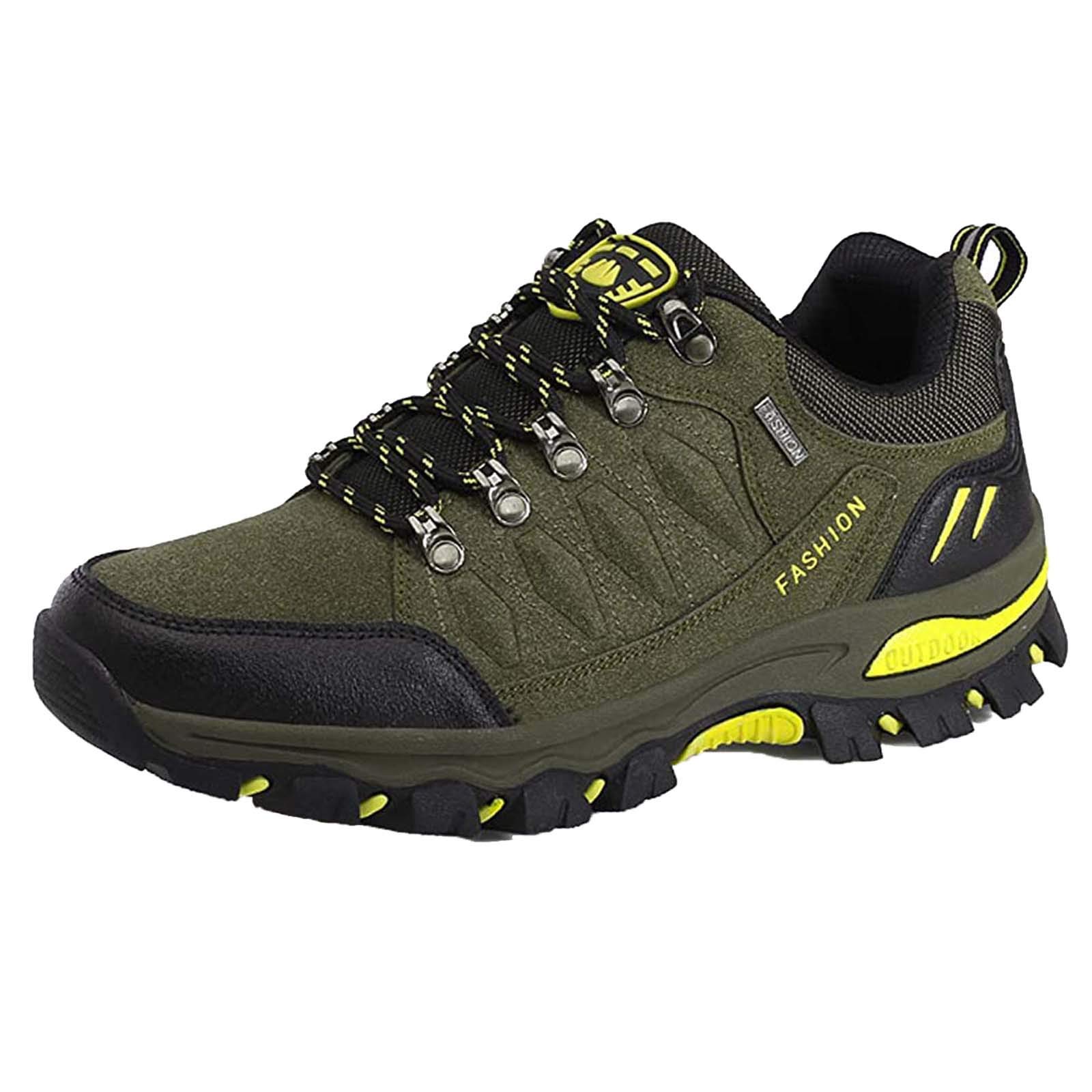 Best Breathable Outdoor Hiking Shoes for Men - Non-Slip Climbing Sneakers with Wide Fit - Perfect for Trail Running, Mountain Trekking & Camping Adventures
