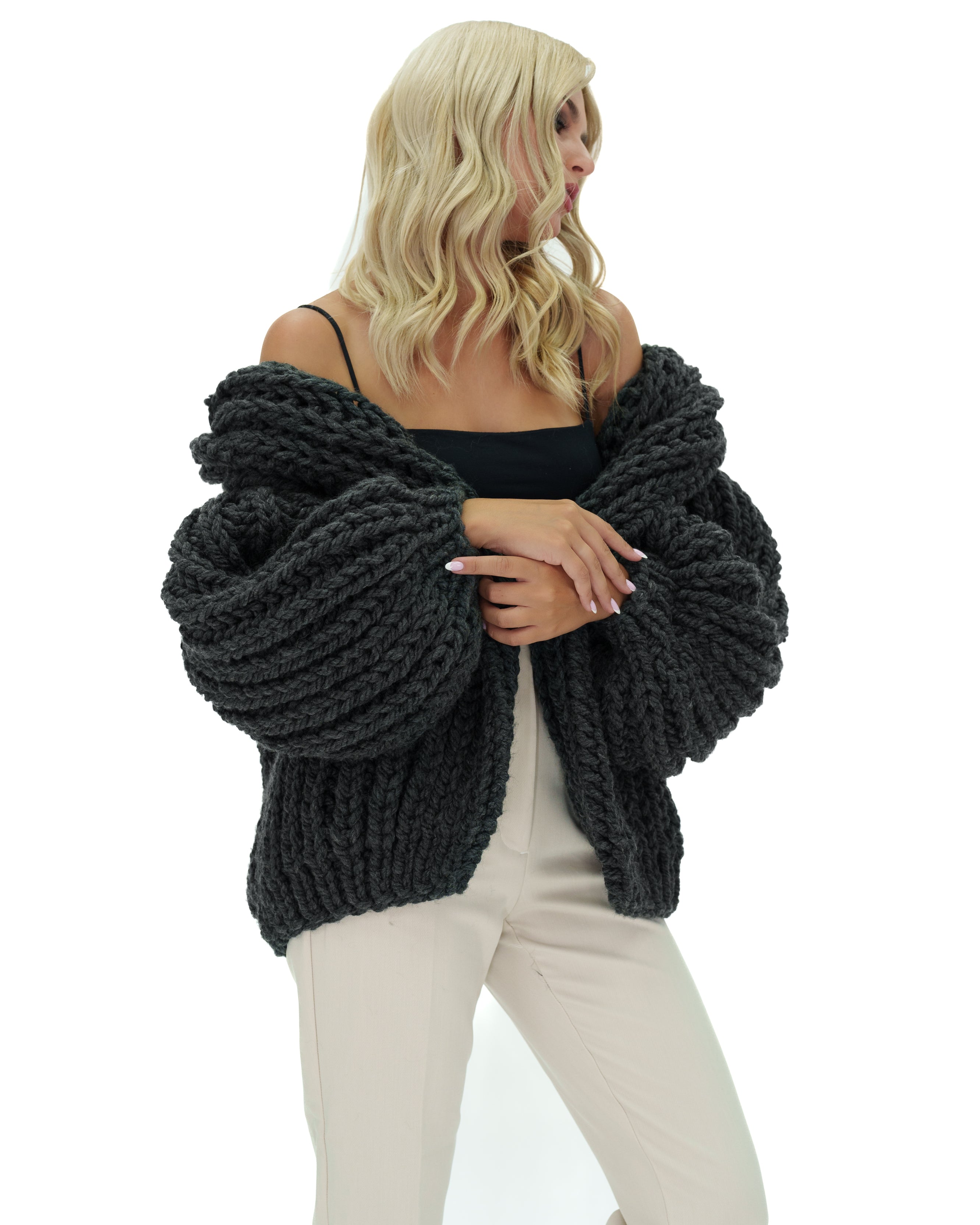 Stylish Hooded Chunky Cardigan for Women - Cozy Oversized Knit Sweater | Perfect for Fall, Winter & Casual Outfits