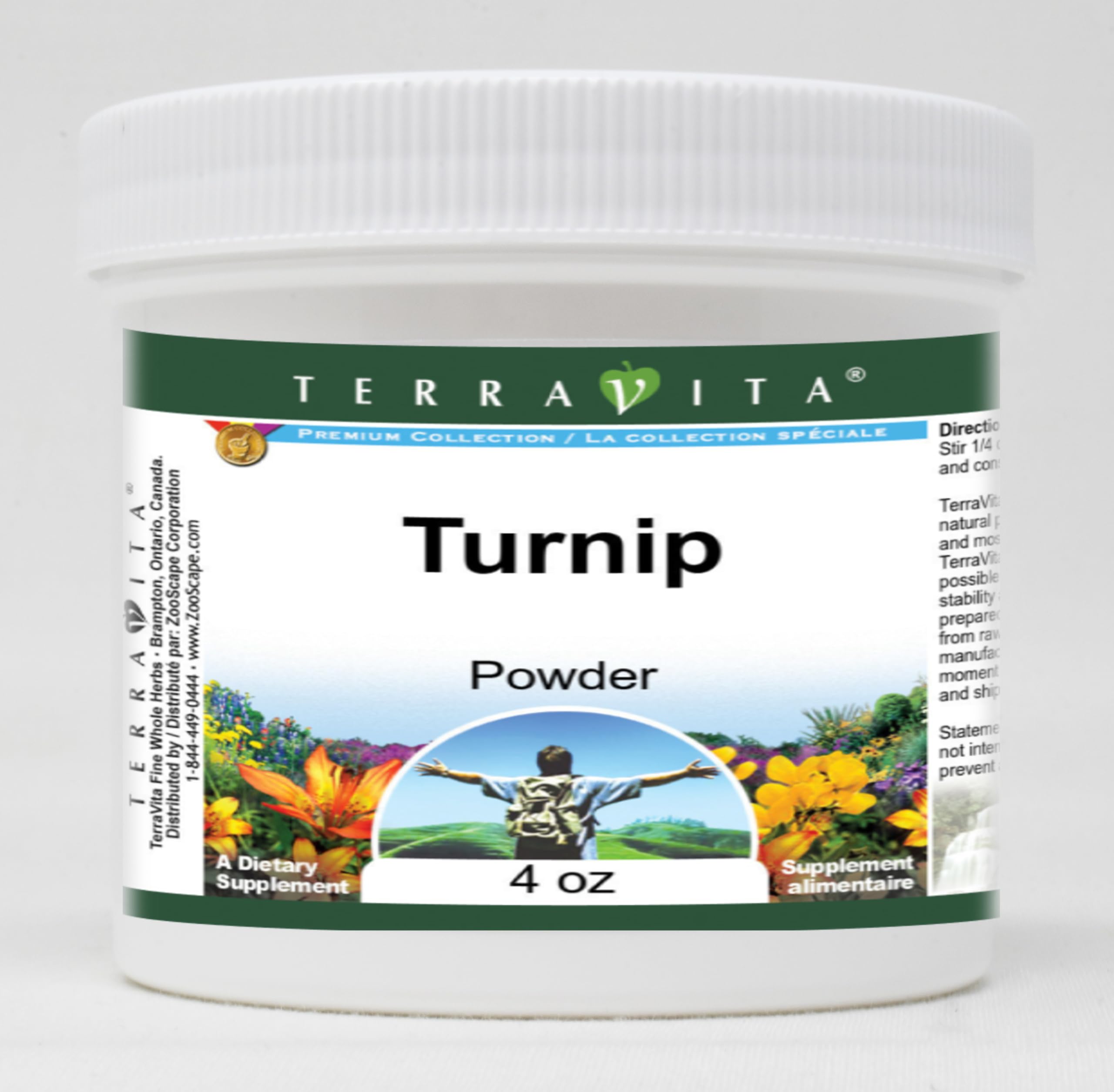 Organic Turnip Powder 4 oz (2 Pack) - Non-GMO, Gluten-Free, Vegan - Perfect for Smoothies, Soups & Baking