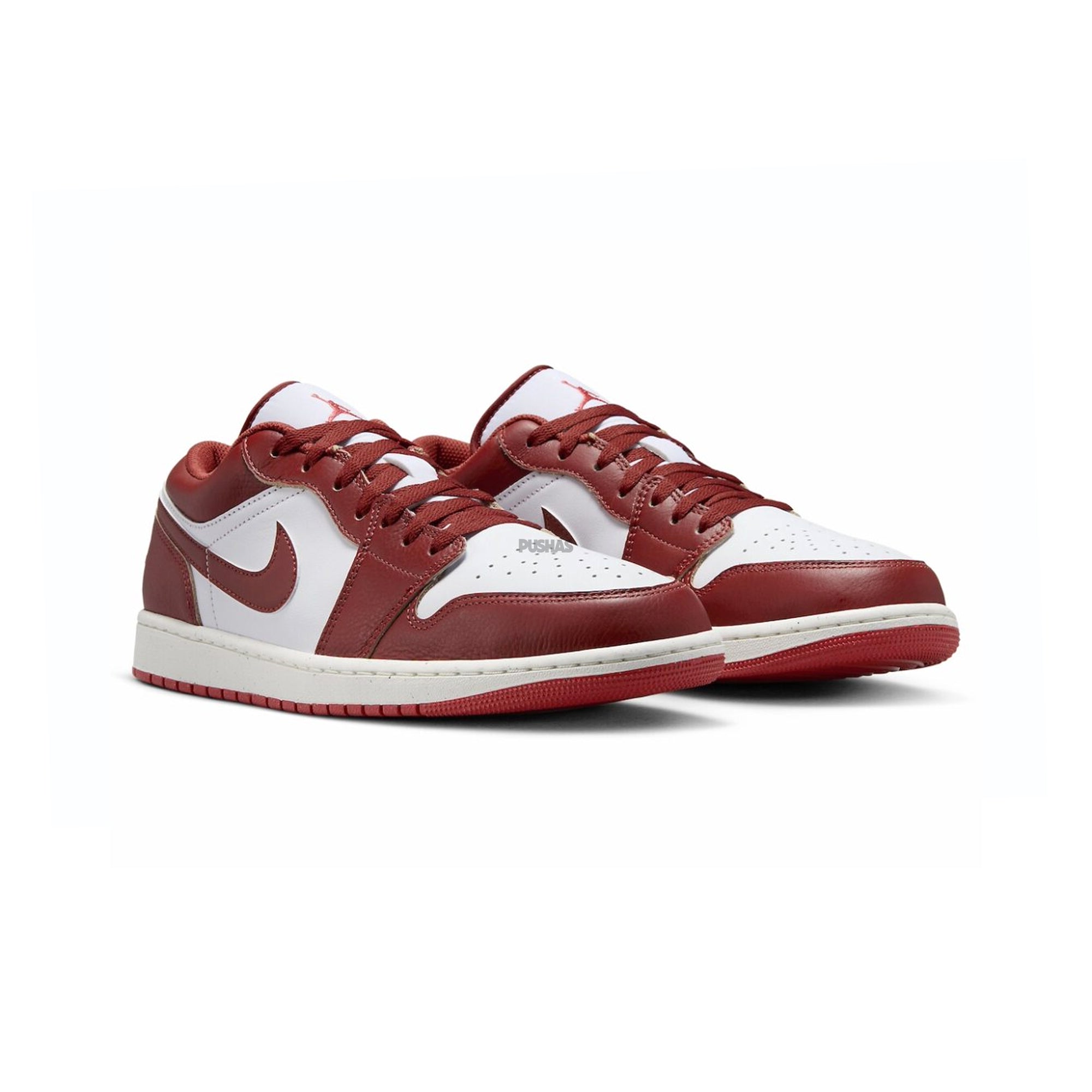 Air Jordan 1 Low 'Dune Red' Sneakers - Men's Basketball Shoes 2024 Edition - Lightweight & Comfortable for Casual Wear, Street Style & Gym Workouts