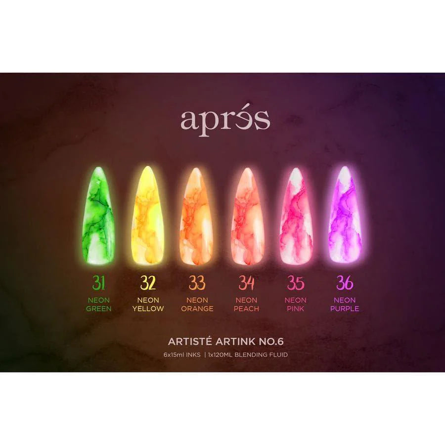 Apres Watercolor Art Inks #32 Neon Yellow - Professional Grade Watercolor Paint for Artists & Calligraphy - Vibrant Pigments for Painting, Illustration & DIY Crafts