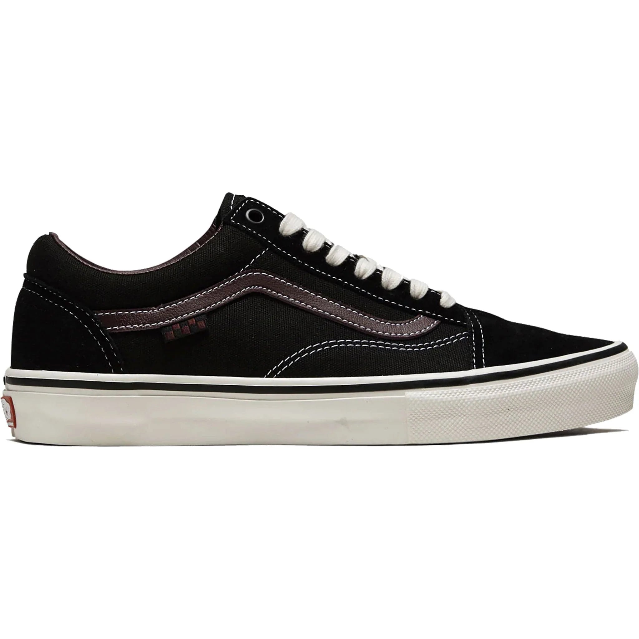 VANS Jill Perkins Skate Old Skool Shoes for Men & Women - Black/Burgundy Skateboarding Sneakers - Perfect for Streetwear, Skateboarding & Casual Wear