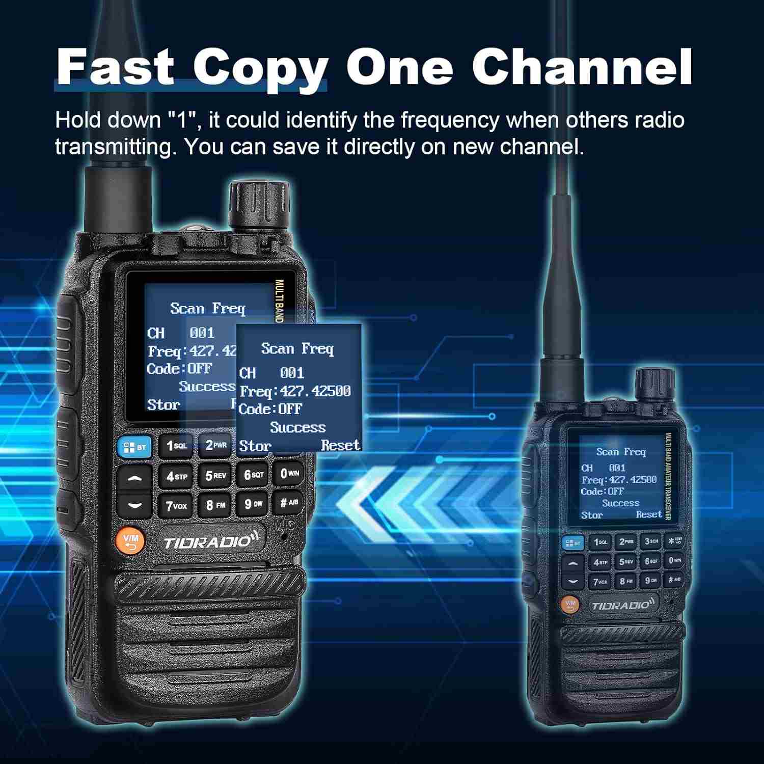 TD H3 Ham GMRS Radio 4 Pack with Spare Battery - Long Range Two Way Radios for Outdoor Adventures, Hiking, Camping & Emergency Communication