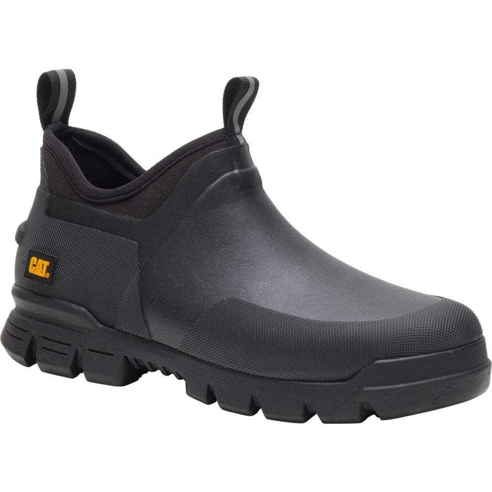 Cat Footwear Unisex Stormers Construction Shoe - Black/Black, Size 4 | Durable Work Boots for Construction, Outdoor & Heavy Duty Jobs | Slip Resistant & Comfortable Safety Shoes for Men & Women