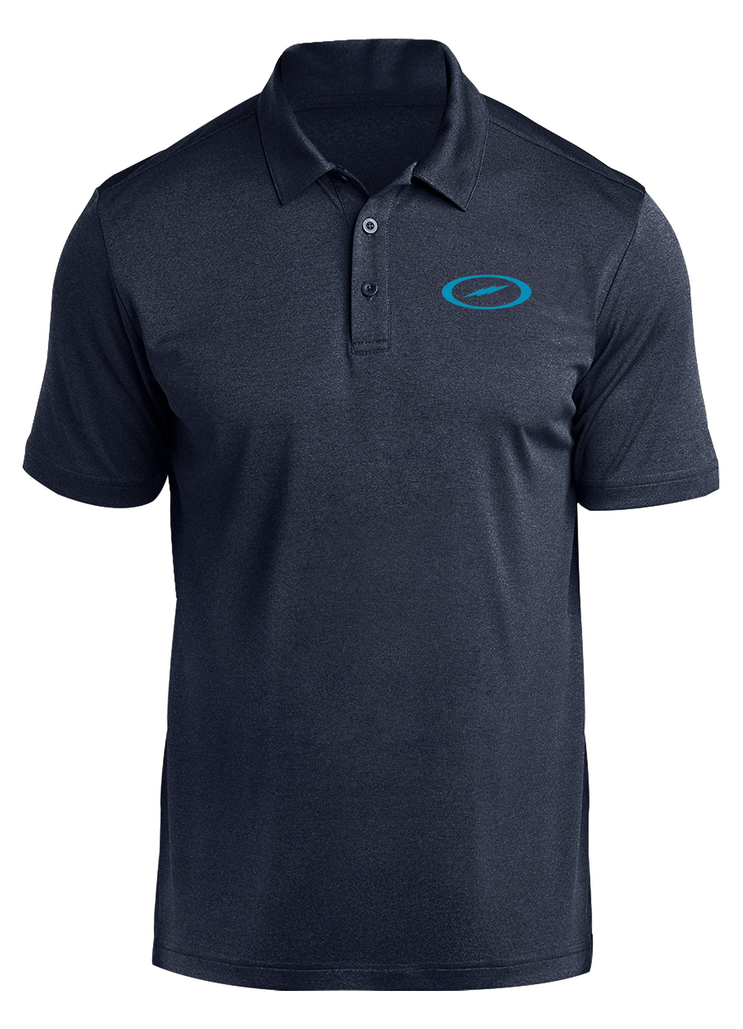 Storm Bolt Electric Blue Prime Polo Shirt for Men - Breathable & Quick-Dry Performance Golf & Casual Wear - Navy Blue