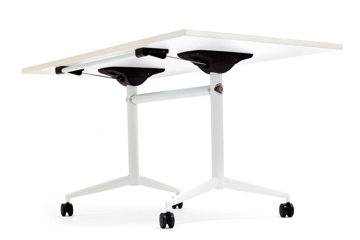 Flip Top Folding Conference Table - 1800L x 700W Mobile Meeting Room Desk - Perfect for Office Meetings, Training Sessions & Collaborative Workspaces
