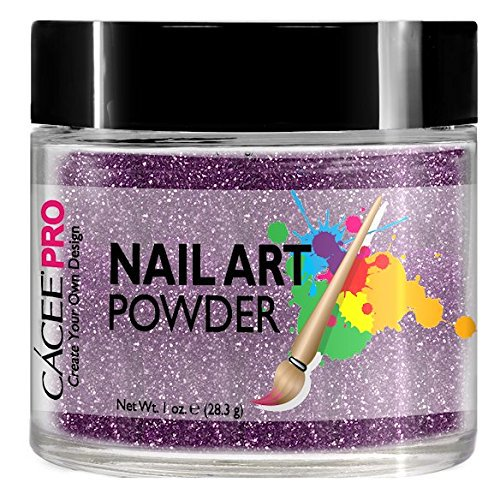 Cacee Nail Art Powder #31 Periwinkle Glitter Dust - Professional Nail Design Glitter for Acrylic Nails, Gel Polish, DIY Manicure - Perfect for Parties, Weddings, and Special Occasions