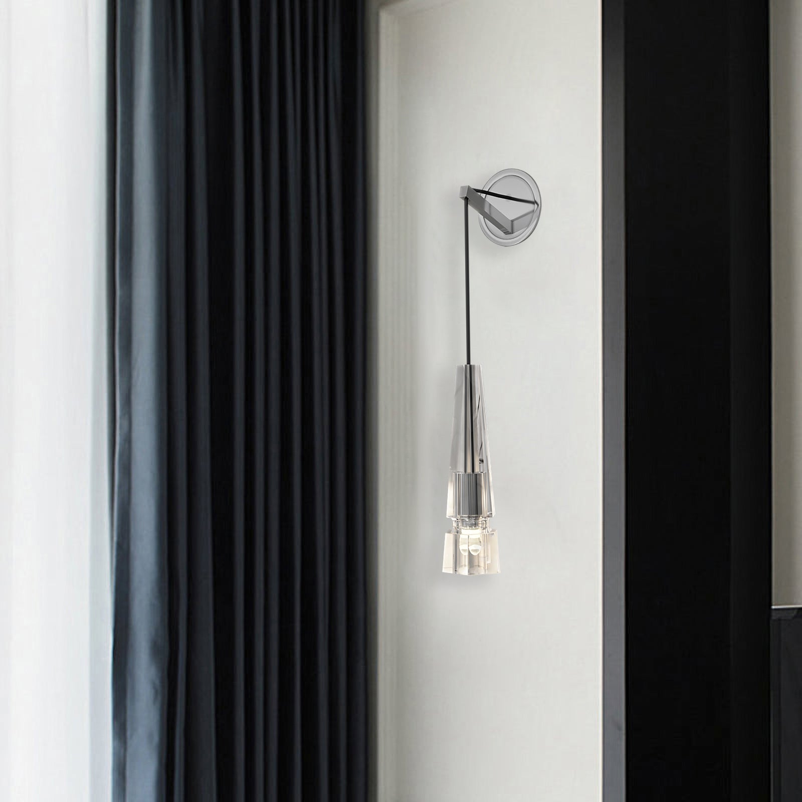 Chamonix Wall Sconce Light Fixture - Modern & Elegant Home Decor for Living Room, Bedroom, or Hallway Lighting