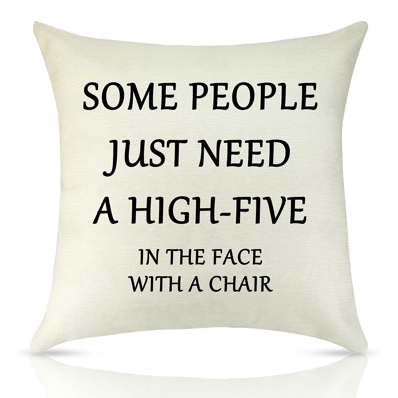 Inspirational Throw Pillow Cover - Funny Motivational Gift for Women, Girls, Best Friend, Daughter, Sister & Coworker - Graduation & Birthday Gift - Perfect for Home Decor, Office, Dorm & Gifts
