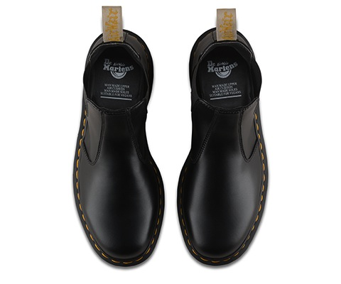 Dr. Martens 2976 Vegan Chelsea Boots for Men & Women - Black Leather Ankle Boots - Perfect for Casual, Work & Outdoor Wear