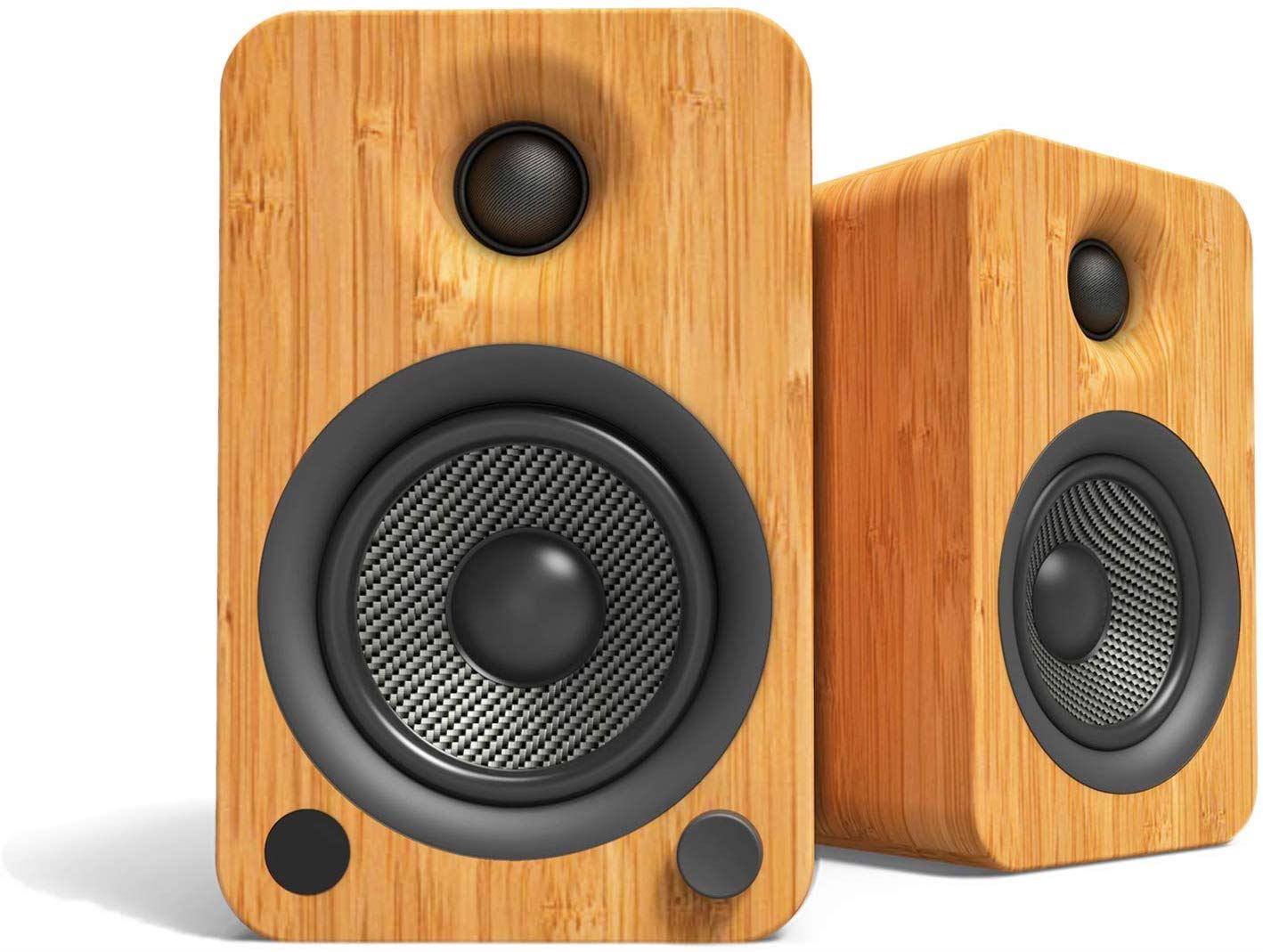 Kanto YU4 Premium Powered Desktop Speakers with Bluetooth 5.0, Phono Preamp - High-Fidelity Audio for Home Office, Gaming & Music Listening