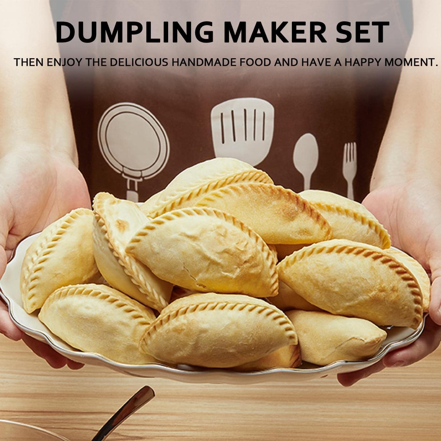 6 Inch Extra Large Empanada Maker Press - Dumpling Maker Set with Dough Cutter for Pierogi, Pastelitos, Calzone, Turnovers & Chinese Dumplings | Perfect for Home Cooking, Party Snacks & Meal Prep