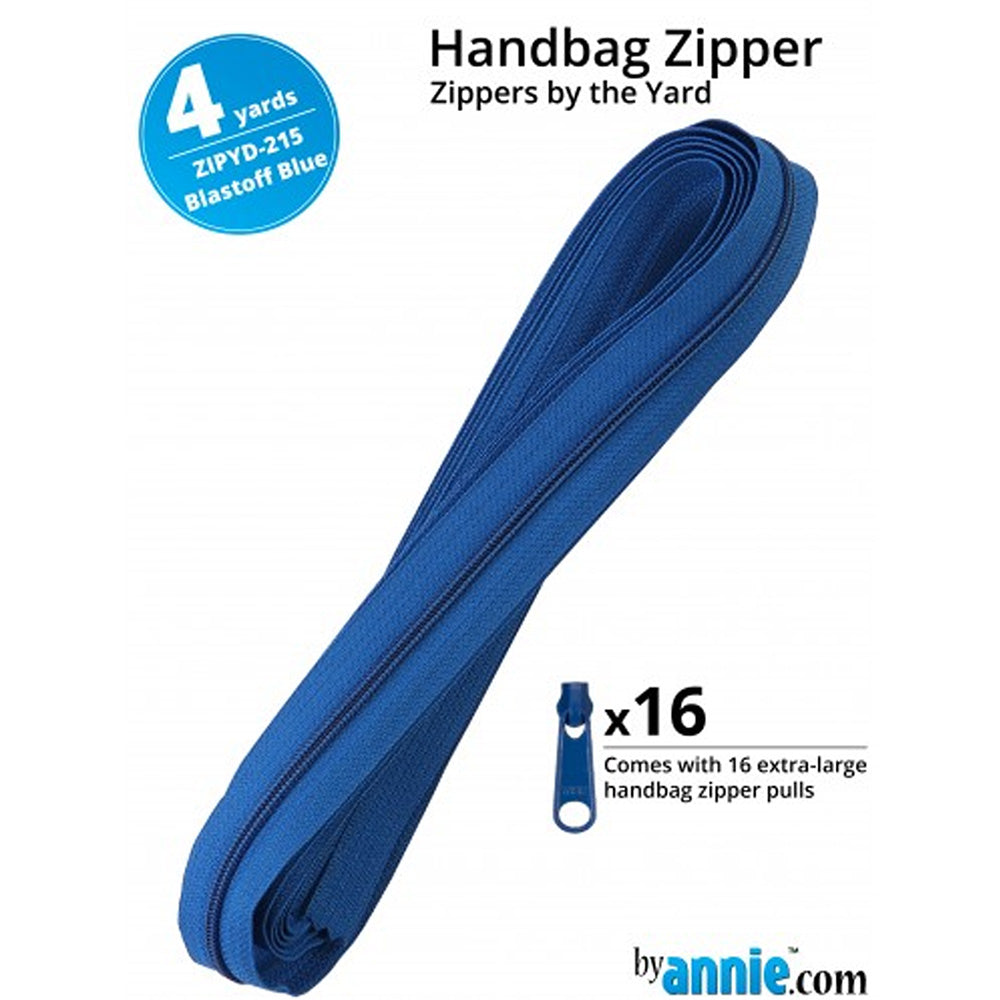 4 Yards Handbag Zipper - Blastoff Blue Fabric for DIY Bags, Purses & Fashion Accessories | Perfect for Sewing, Crafting & Custom Projects