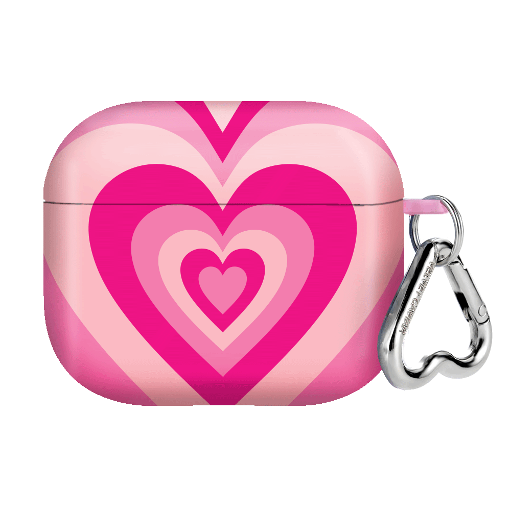 Cute Pink Sweethearts AirPods Case with Heart Design - Trendy Protective Cover for AirPods 1/2/3 & Pro - Perfect Gift for Valentine's Day, Anniversary & Everyday Use