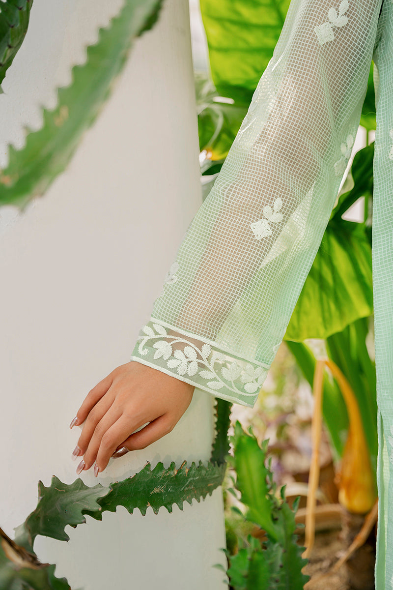 Mint Leaf 2-Piece Set (Shirt & Dupatta) – Stylish Ethnic Outfit for Women | Perfect for Festivals, Weddings & Special Occasions