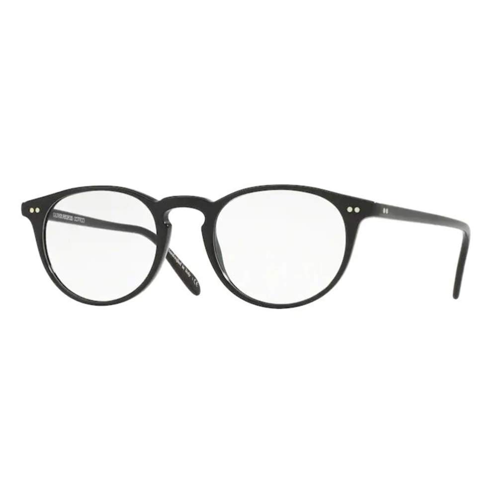 Oliver Peoples Rx Eyeglasses Frames Riley R 5004 1007 - 45x20mm Dark Mahogany Italian Acetate - Premium Prescription Glasses for Men & Women - Perfect for Office, Reading & Everyday Wear