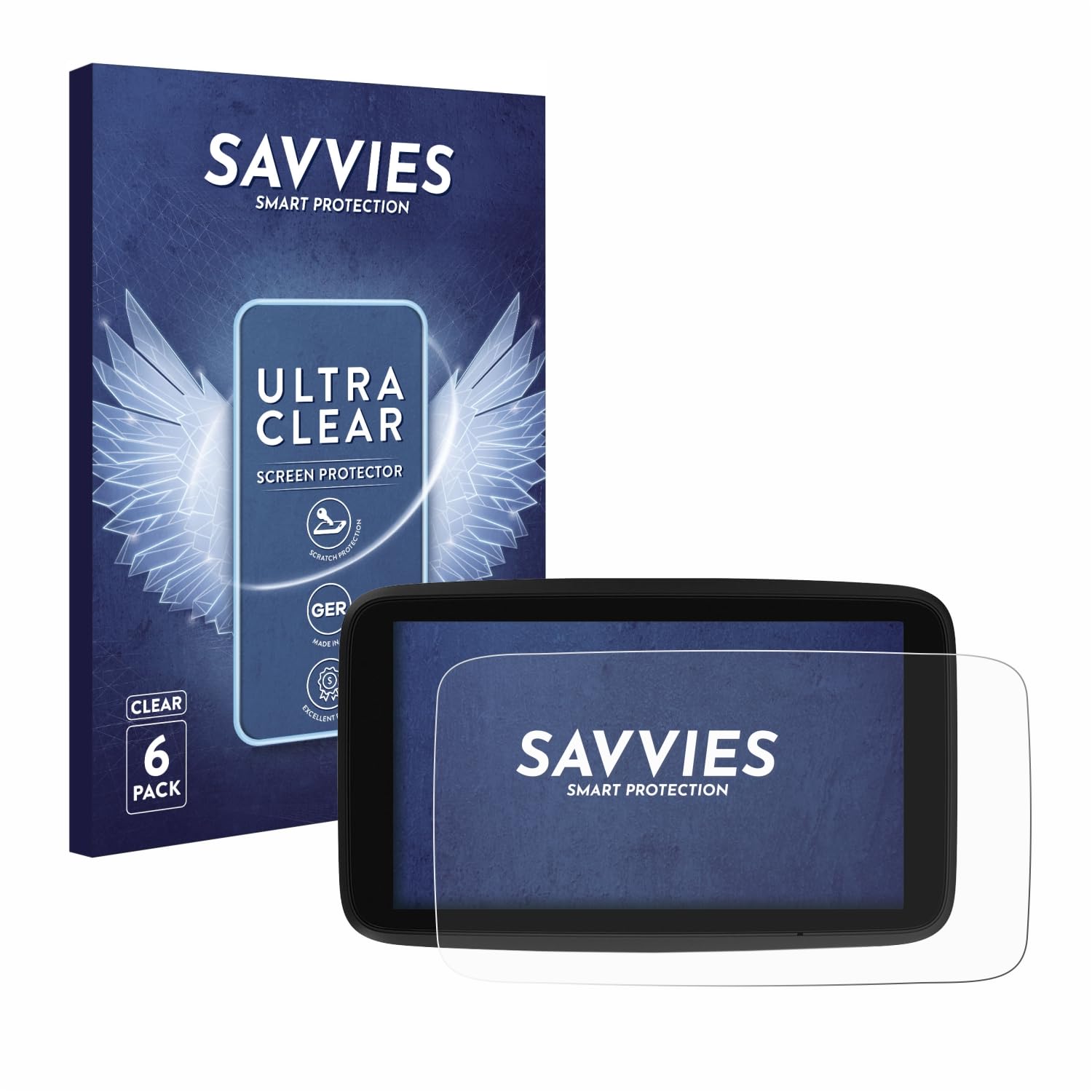 Savvies 6-Pack Screen Protector for TomTom GO Discover 7