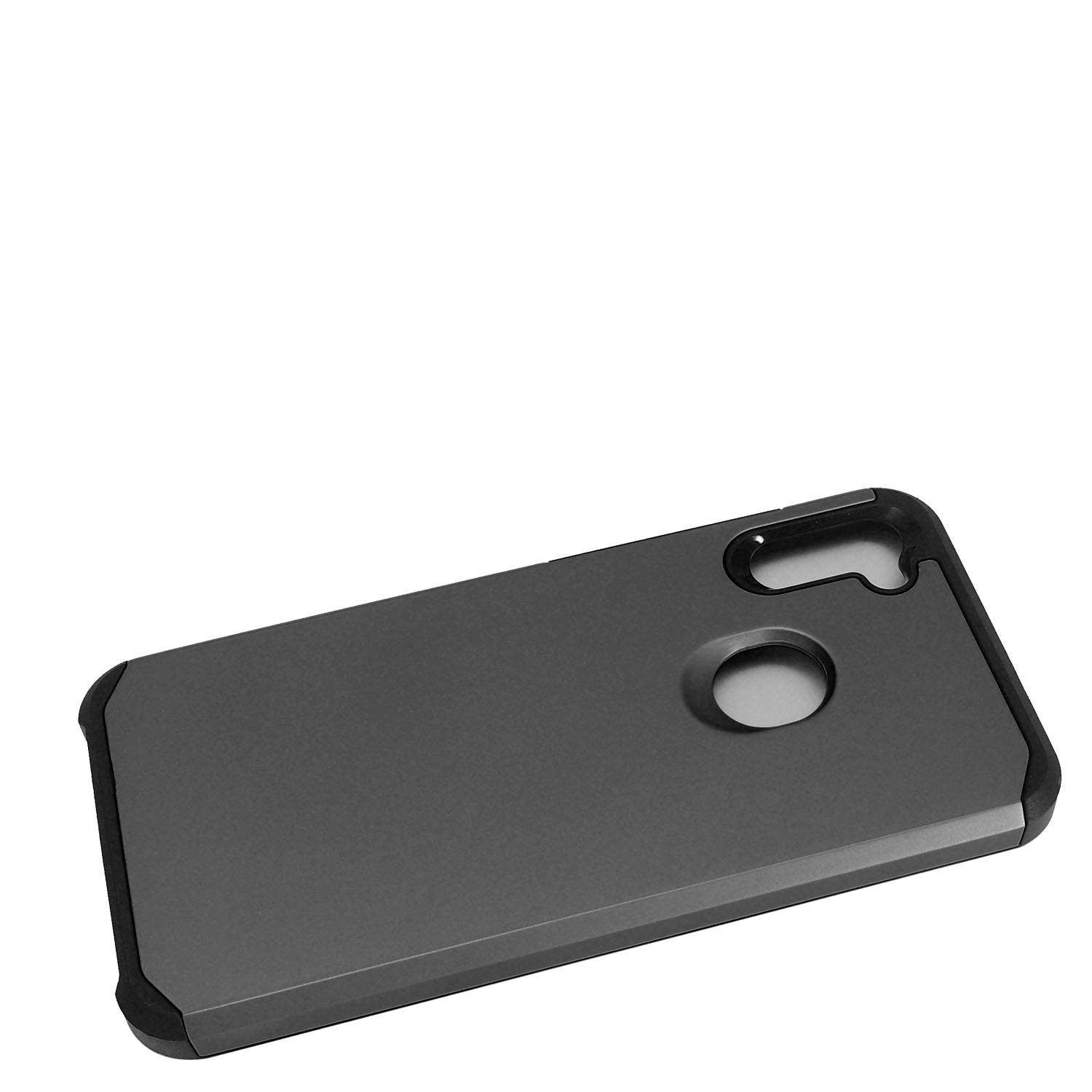 Samsung Galaxy A11 (SM-A115) Shockproof Rubberized Phone Case - Durable Protective Cover with Non-Slip Grip in AH2 Gray - Perfect for Everyday Use, Work, and Outdoor Activities