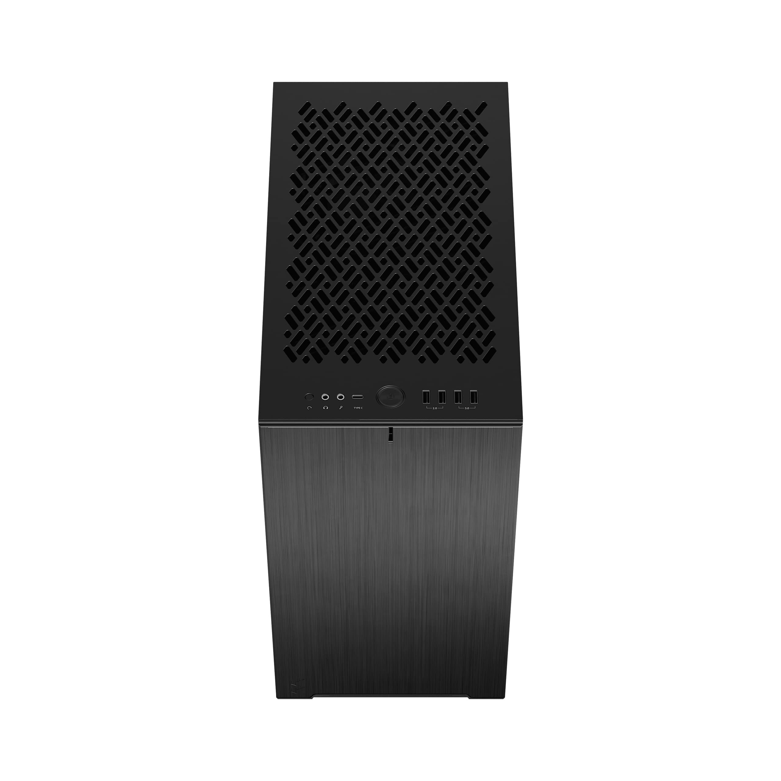 Fractal Design Define 7 Mini Black Micro ATX PC Case - Brushed Aluminum/Steel, Silent Mini Tower Computer Chassis for Home/Office/Gaming Workstation