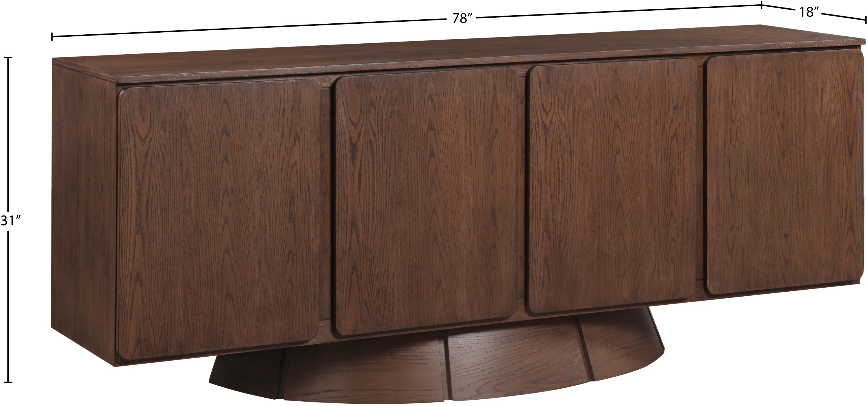 Bellona Sideboard Buffet - Modern Wooden Storage Cabinet for Dining Room, Living Room & Entryway - Stylish Furniture for Home Organization & Decor