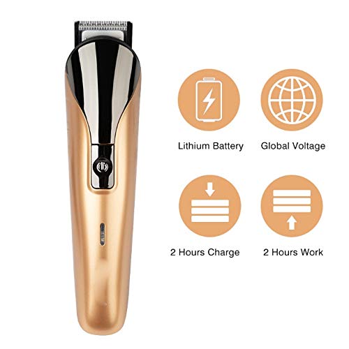 Professional 6-in-1 Rechargeable Electric Hair Clipper for Men - Beard, Nose & Ear Trimmer Kit | Home Grooming & Barber Use