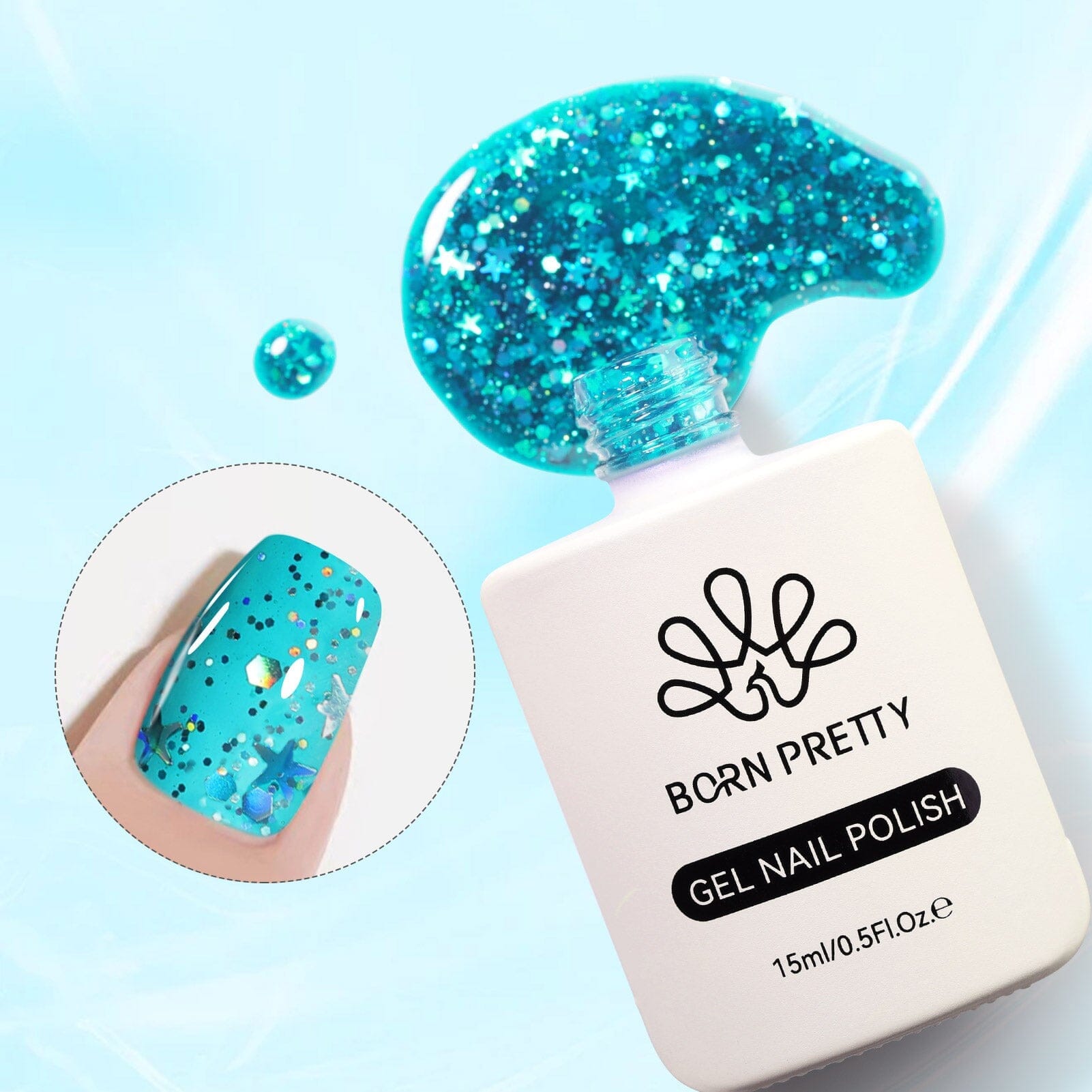 15ml Hema Free Nail Polish Gel - Long Lasting Soak Off UV LED Color Gel #24 - Perfect for Salon, Home Manicure & Nail Art Designs