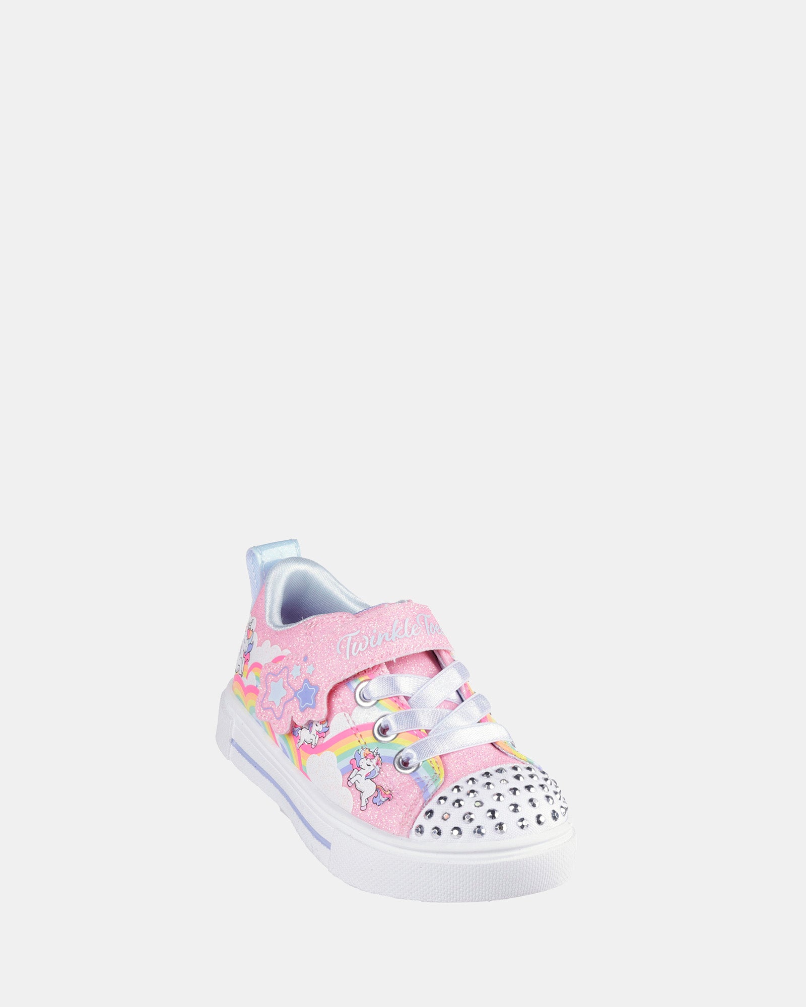 Twinkle Toes Sparks Jumpin Clouds Baby Girls' Light Up Sneakers - Pink & Multi-Color LED Shoes for Toddlers | Perfect for Playtime, Parties & Outdoor Activities